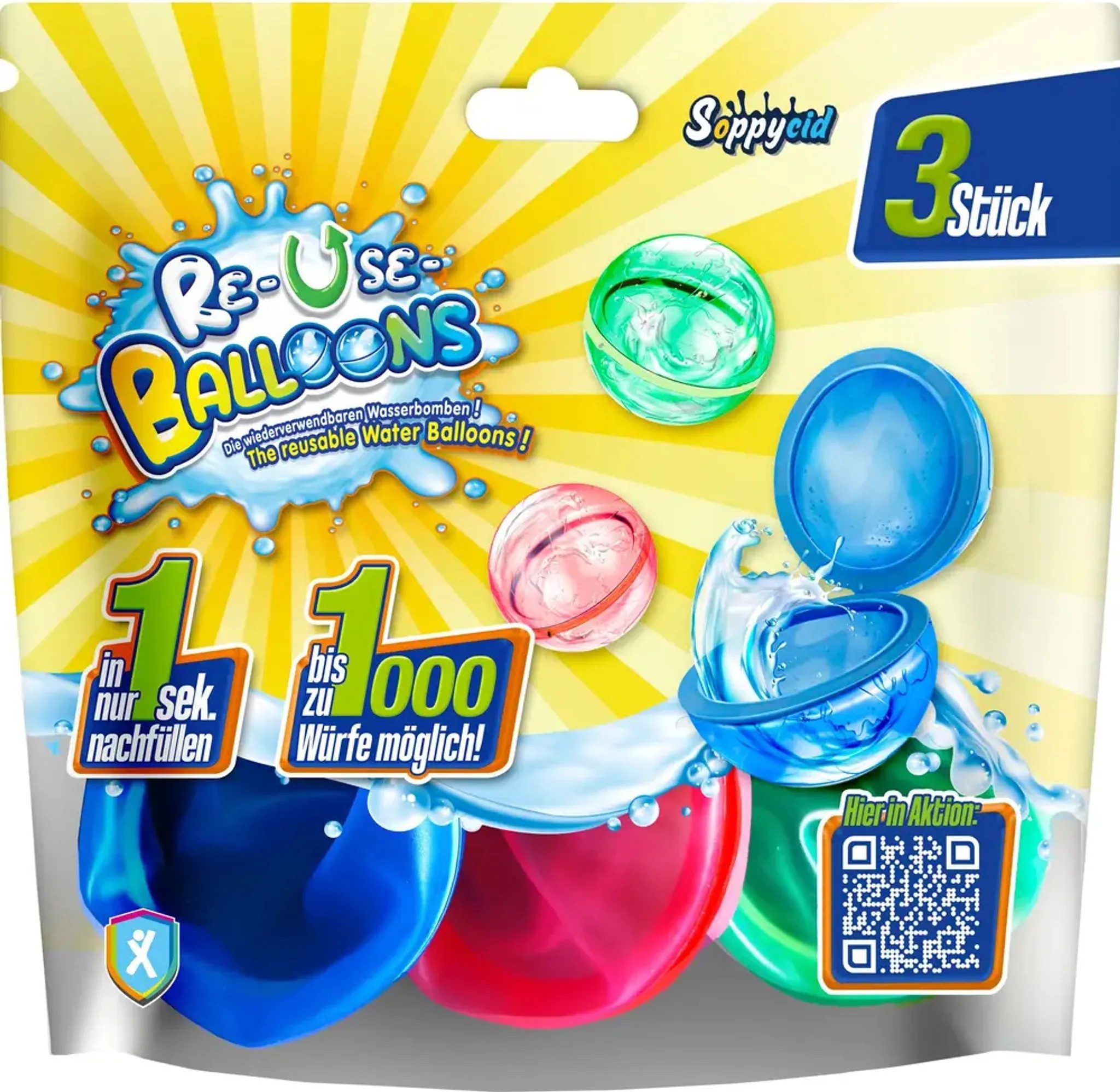 Wasserspielzeug Re-Use-Wasserbomben 3-er Set