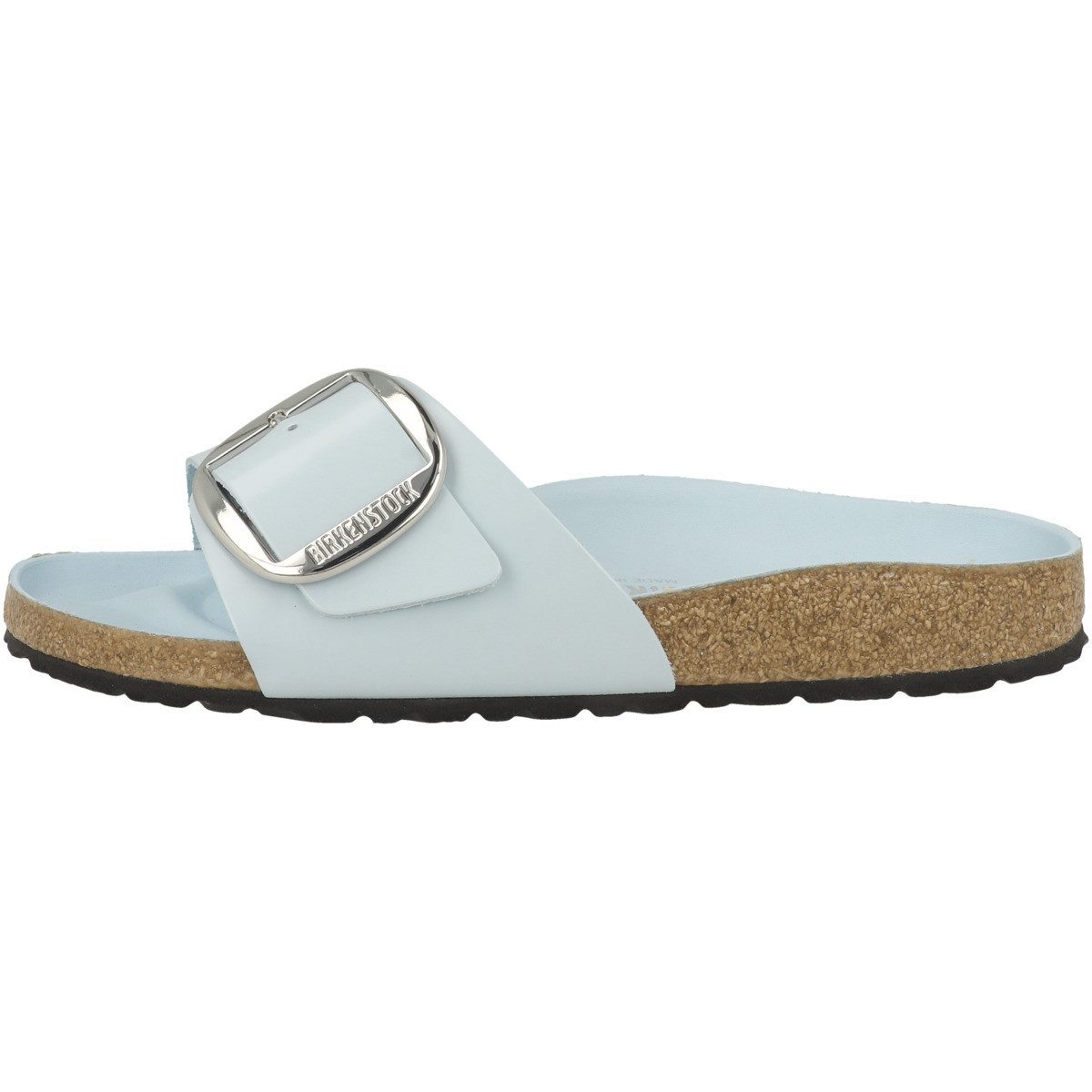 Birkenstock Madrid Big Buckle Naturleder Lack schmal Damen Pantolette Hauss günstig online kaufen