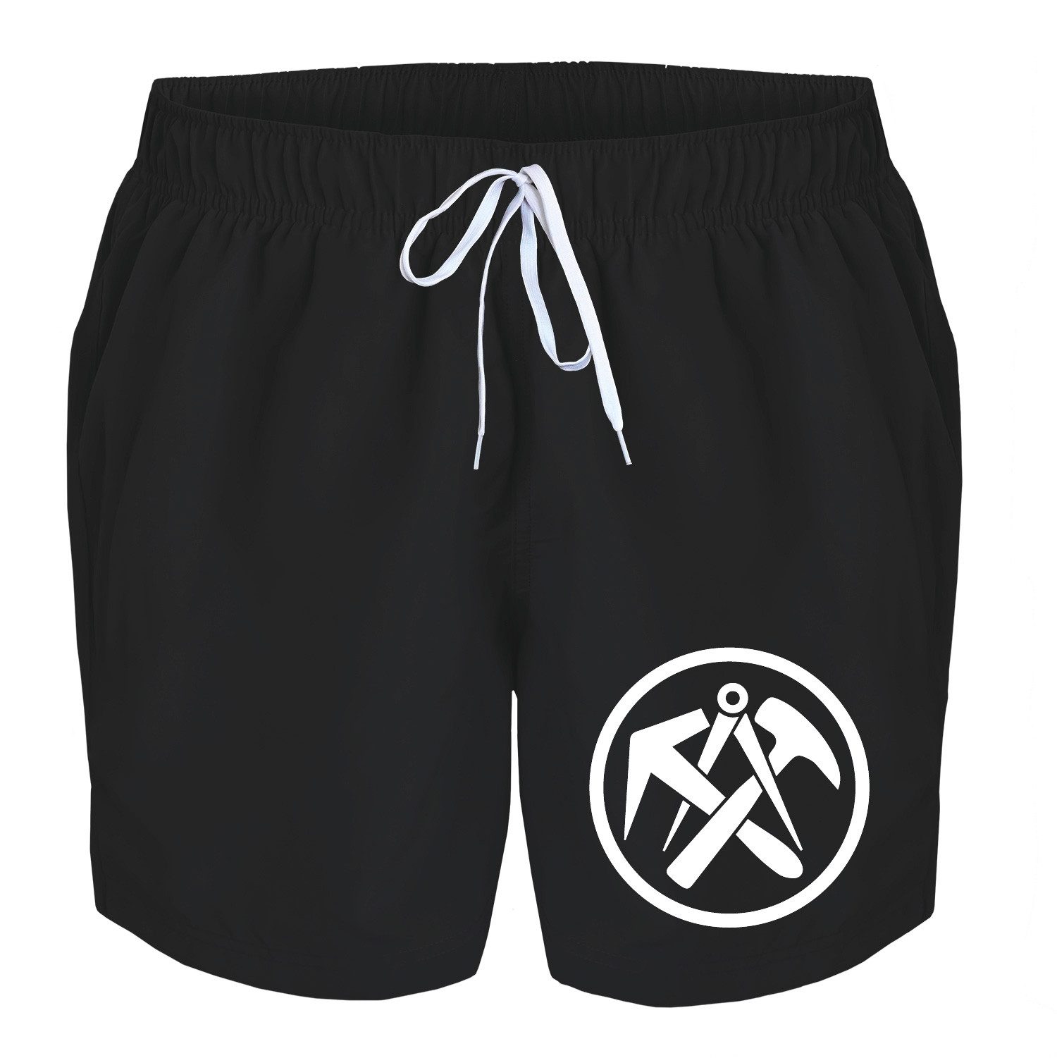 deinshirt Badehose Schwimmshorts Dachdecker Integrierter Netz-Slip, günstig online kaufen