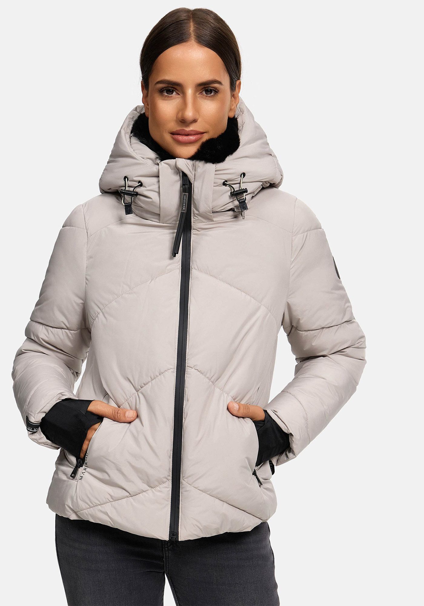 Marikoo Winterjacke Simaraa mit abnehmbarem Kunstfellkragen günstig online kaufen