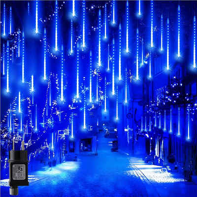 XIIW LED-Lichterkette »3/4X Außen Lichterkette Beleuchtung Schneefall Lichterregen Xmas Dekor«, Eiszapfen Weihnachts Lichtervorhang Outdoor 8 Röhren 288LEDs