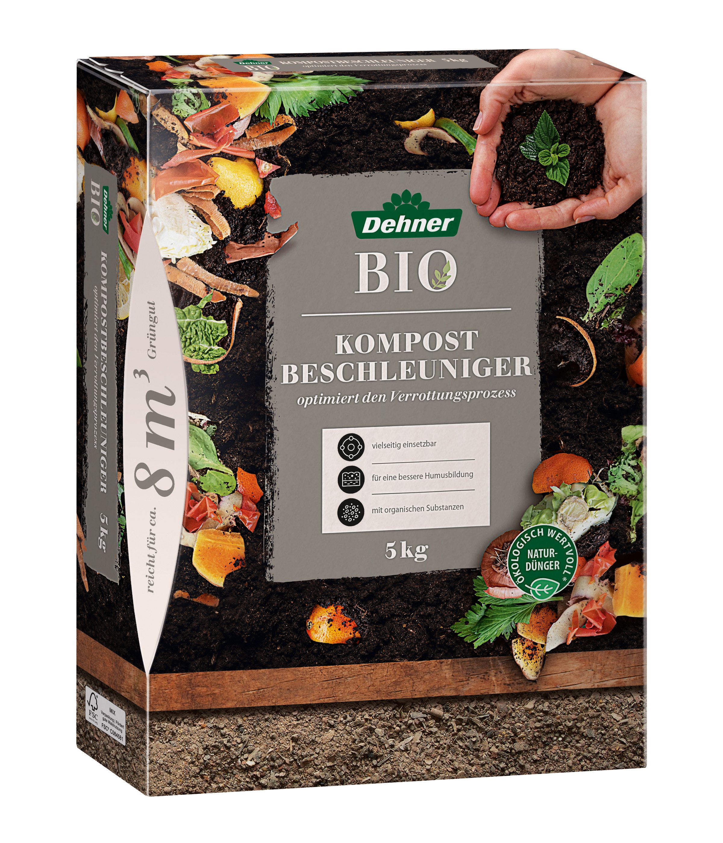 Kompostbeschleuniger hochwertiger Naturdünger, biologisch, für 5 kg ca. 8 qm
