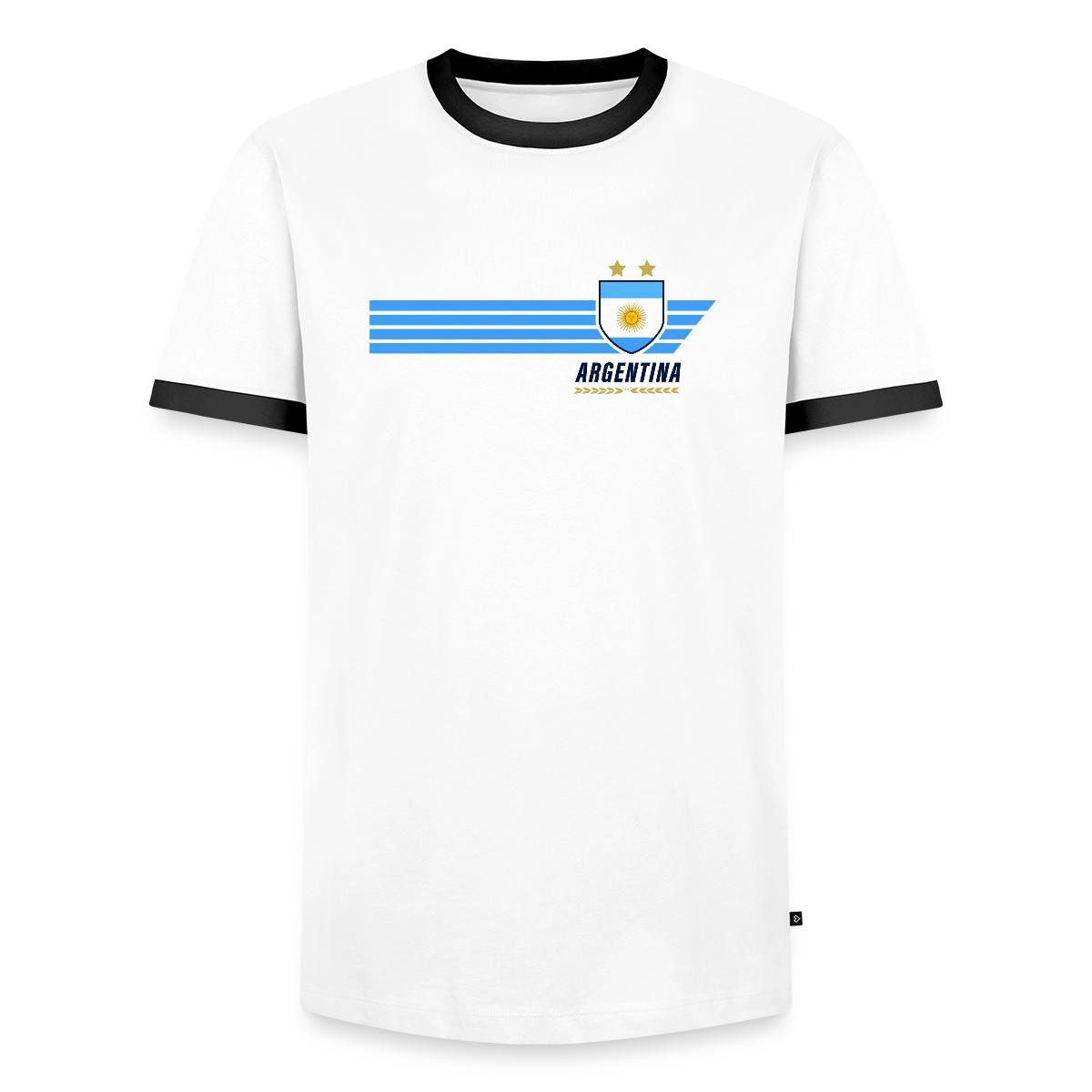 Spreadshirt T-Shirt Argentinien Fußball Fanlook Trikot Männer Kontrast T-Shirt (1-tlg)