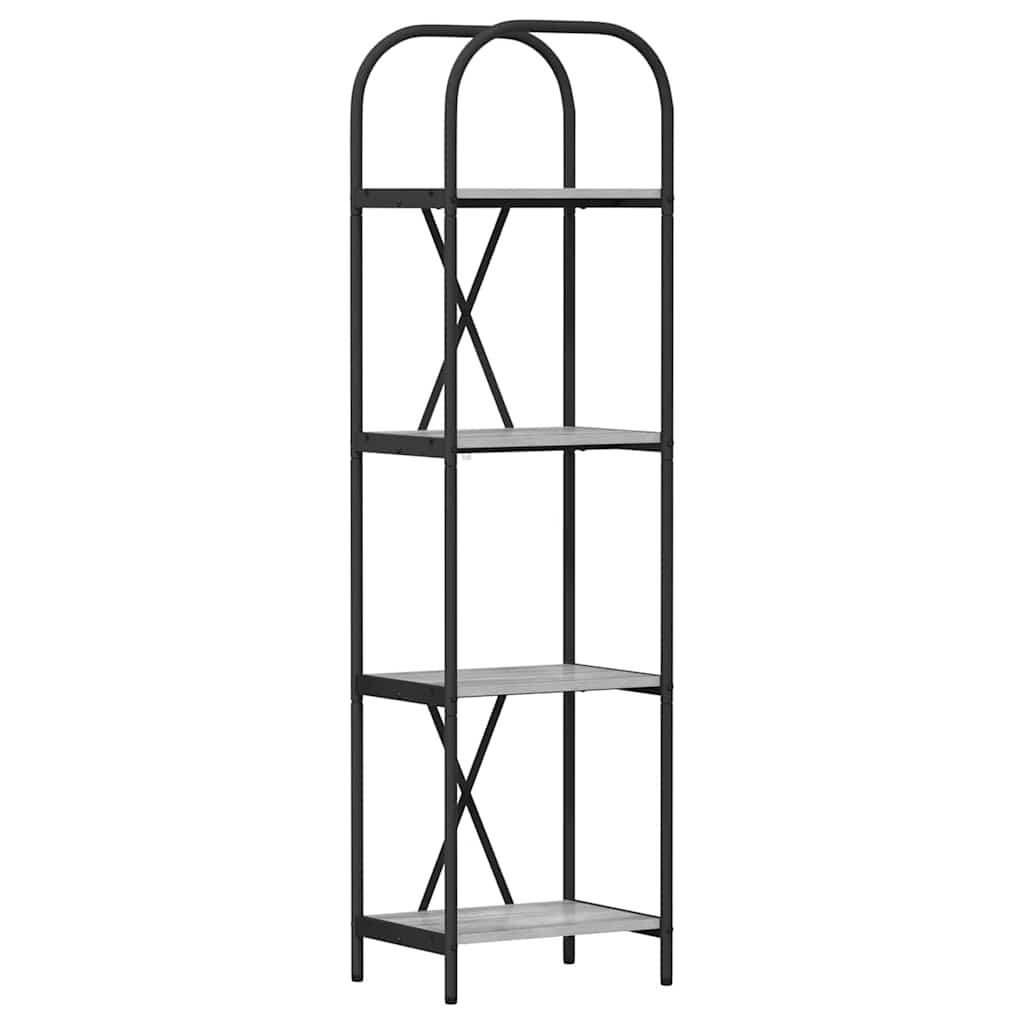 vidaXL Bücherregal Bücherregal Graues Sonoma 40 x 30 x 146 cm Holzwerkstoff, 1-tlg.