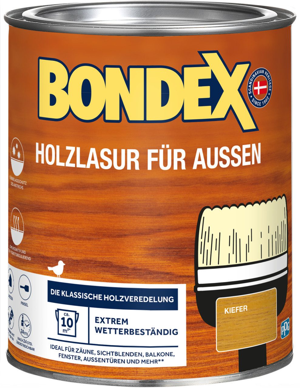 Bondex Lasur Bondex Holzlasur Für Außen 750 ml kiefer