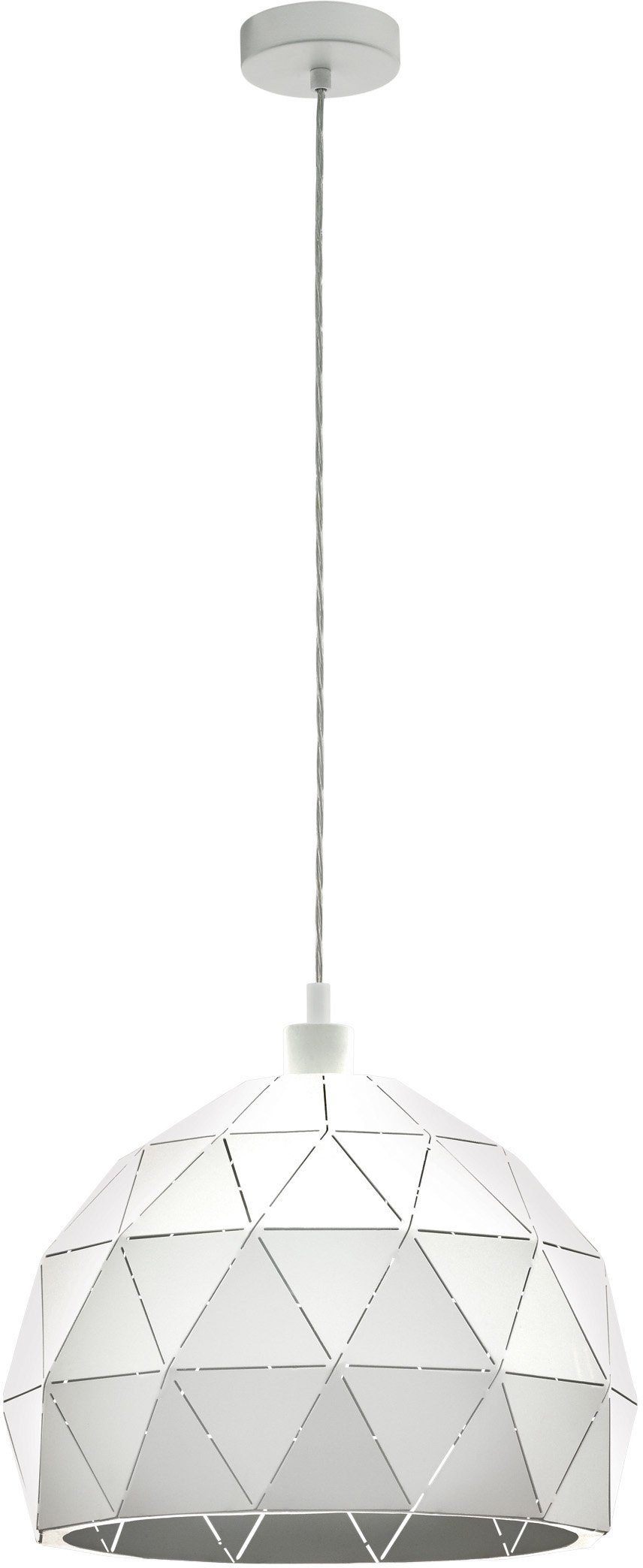 EGLO Hängeleuchte ROCCAFORTE, Dimmfunktion, ohne Leuchtmittel, Hängeleuchte - H110 x Ø40 cm - 1X60W exkl.