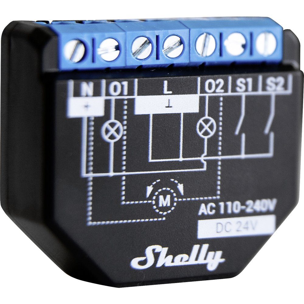Shelly Shelly Plus 2PM Schaltaktor Wi-Fi, Bluetooth Smart-Home-Zubehör