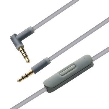 kwmobile Kopfhörerkabel für Beats Studio 3 / Solo 3 / Solo2 Audio-Kabel, Ersatz Kabel 140 cm Mikrofon Lautstärkeregler - 3.5mm Klinke