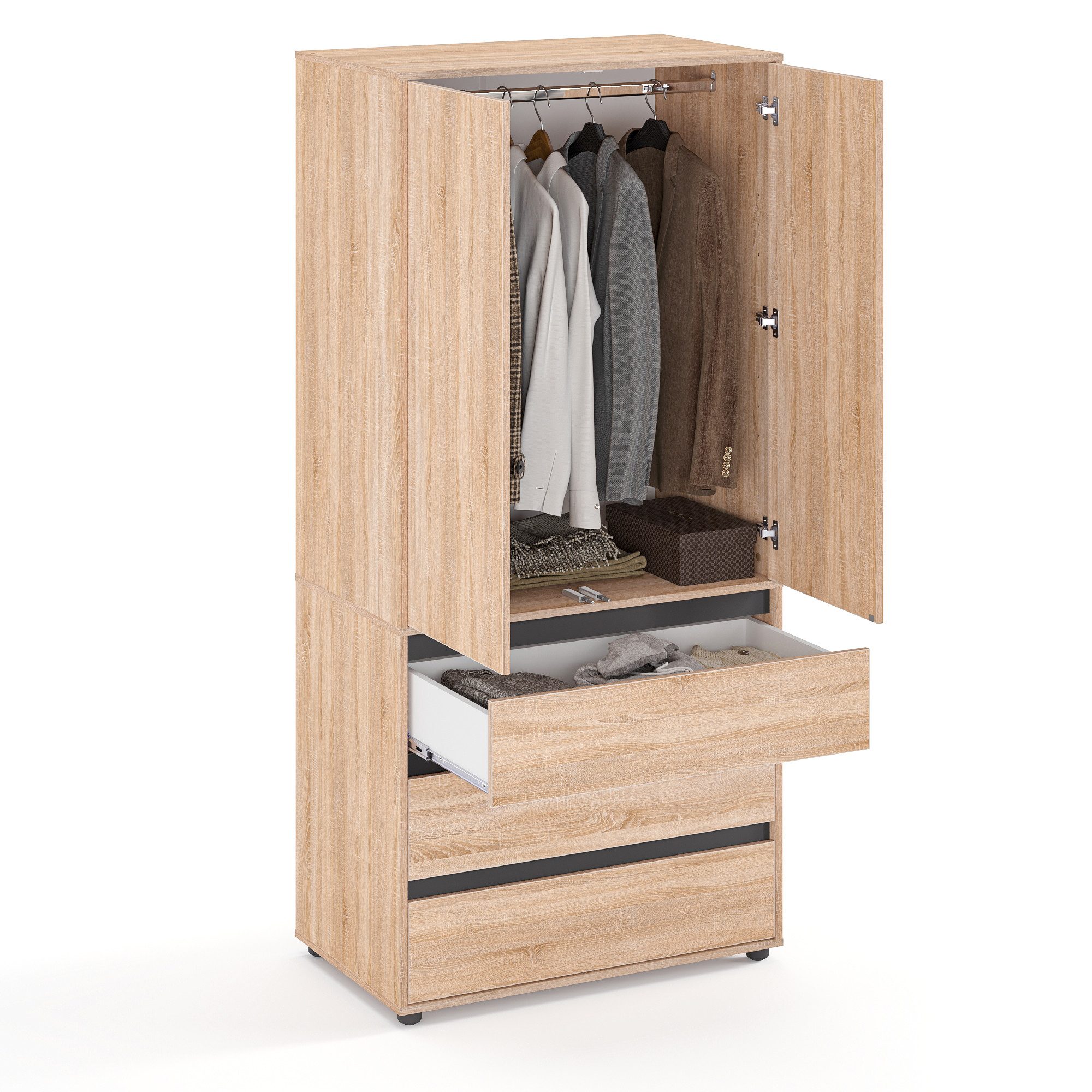 KOMTO Garderobenschrank CUBE 60-90 cm Mit günstig online kaufen