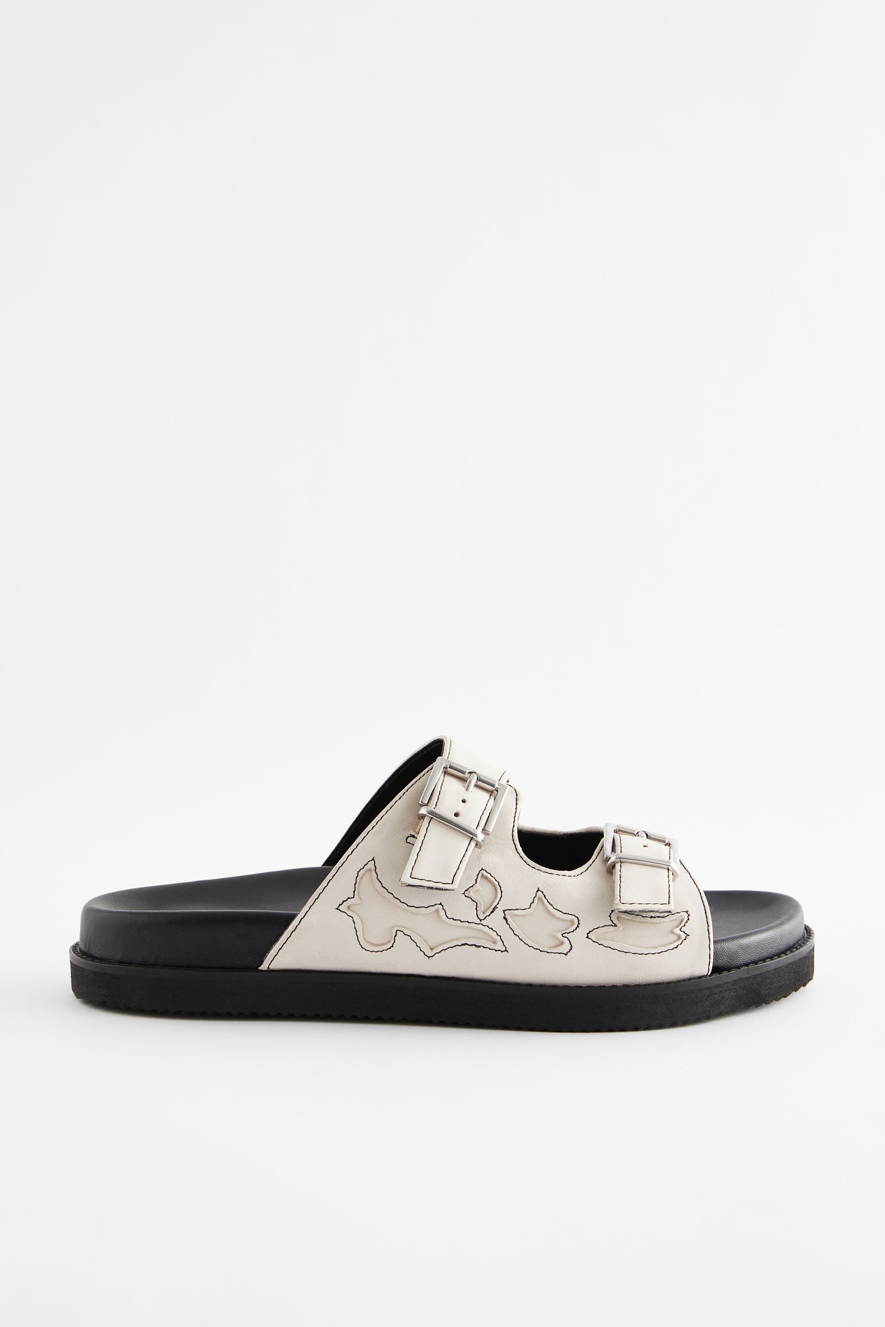 Next Ledersandalen im Westernlook mit Fußbett günstig online kaufen