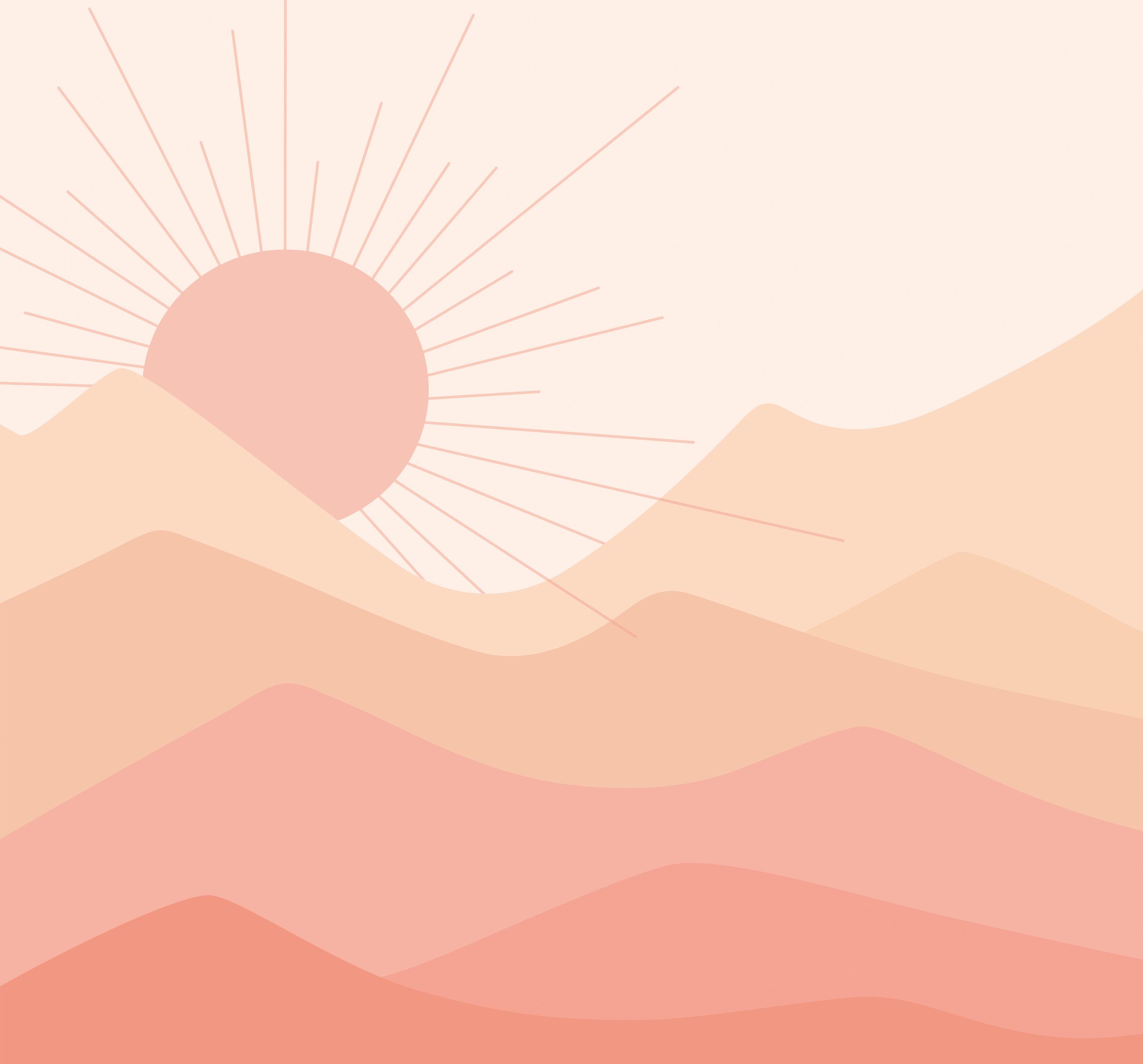 Fototapete Landscape in Rosa, Roomblush - RB369