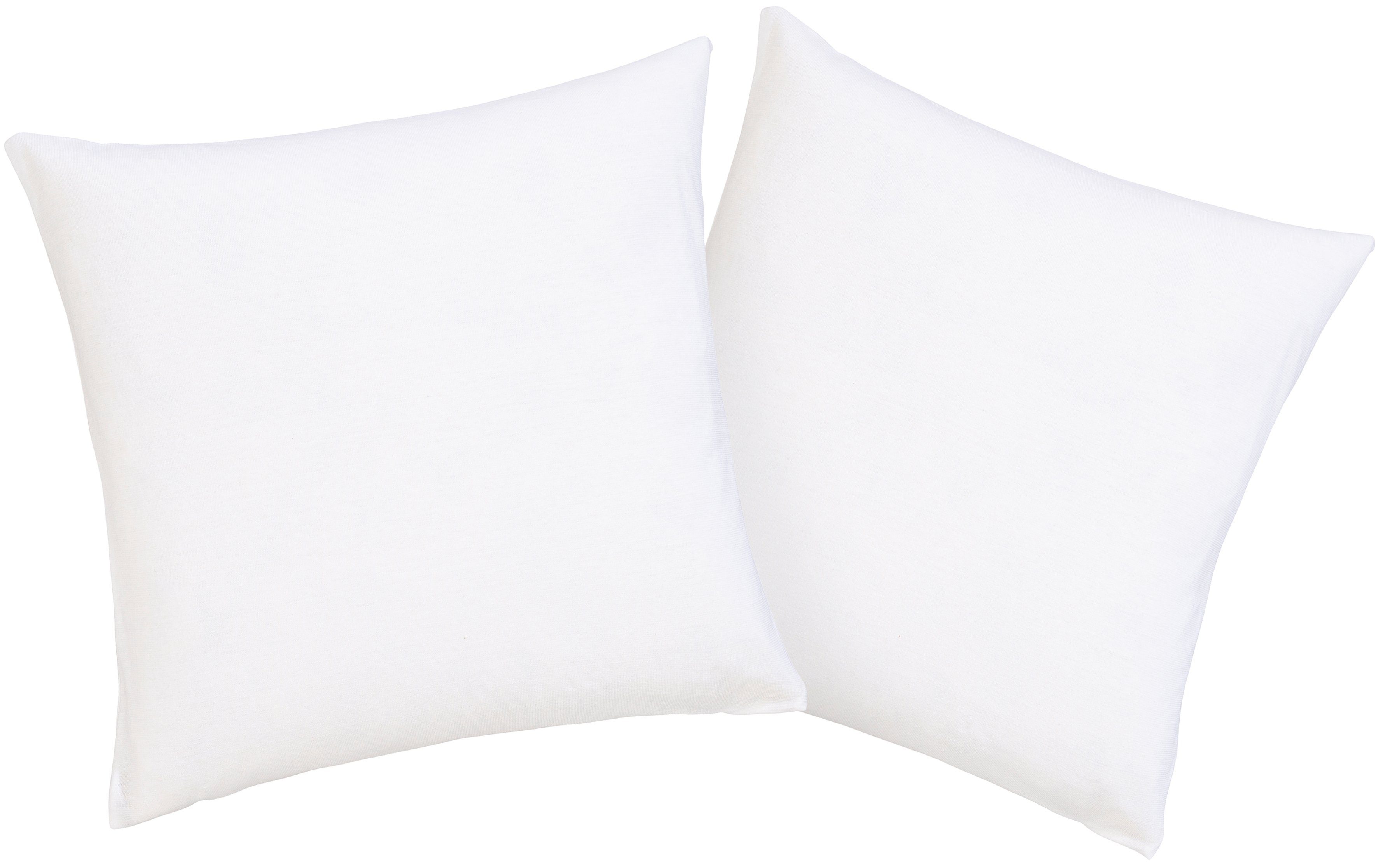 OTTO home Kissenbezüge Cremona2 100% Baumwoll-Jersey mit Reißverschluss, (2 Stück), Kissenhülle in diversen Größen