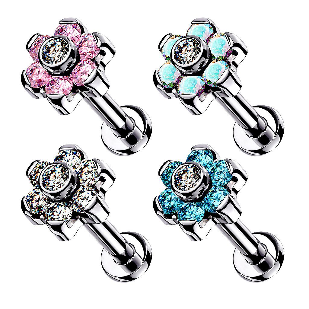 Taffstyle Piercing-Set Titan Tragus Lippen Piercing günstig online kaufen