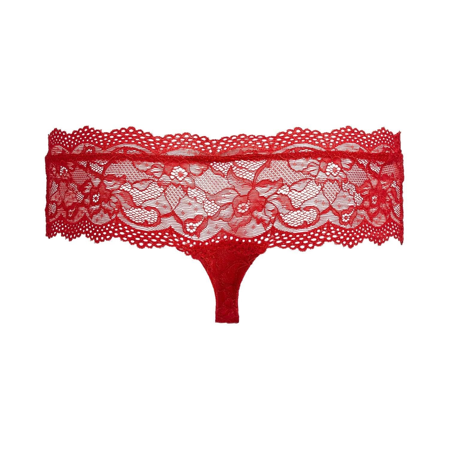 Escora Stringpanty-Ouvert String Panty ouvert rot sexy