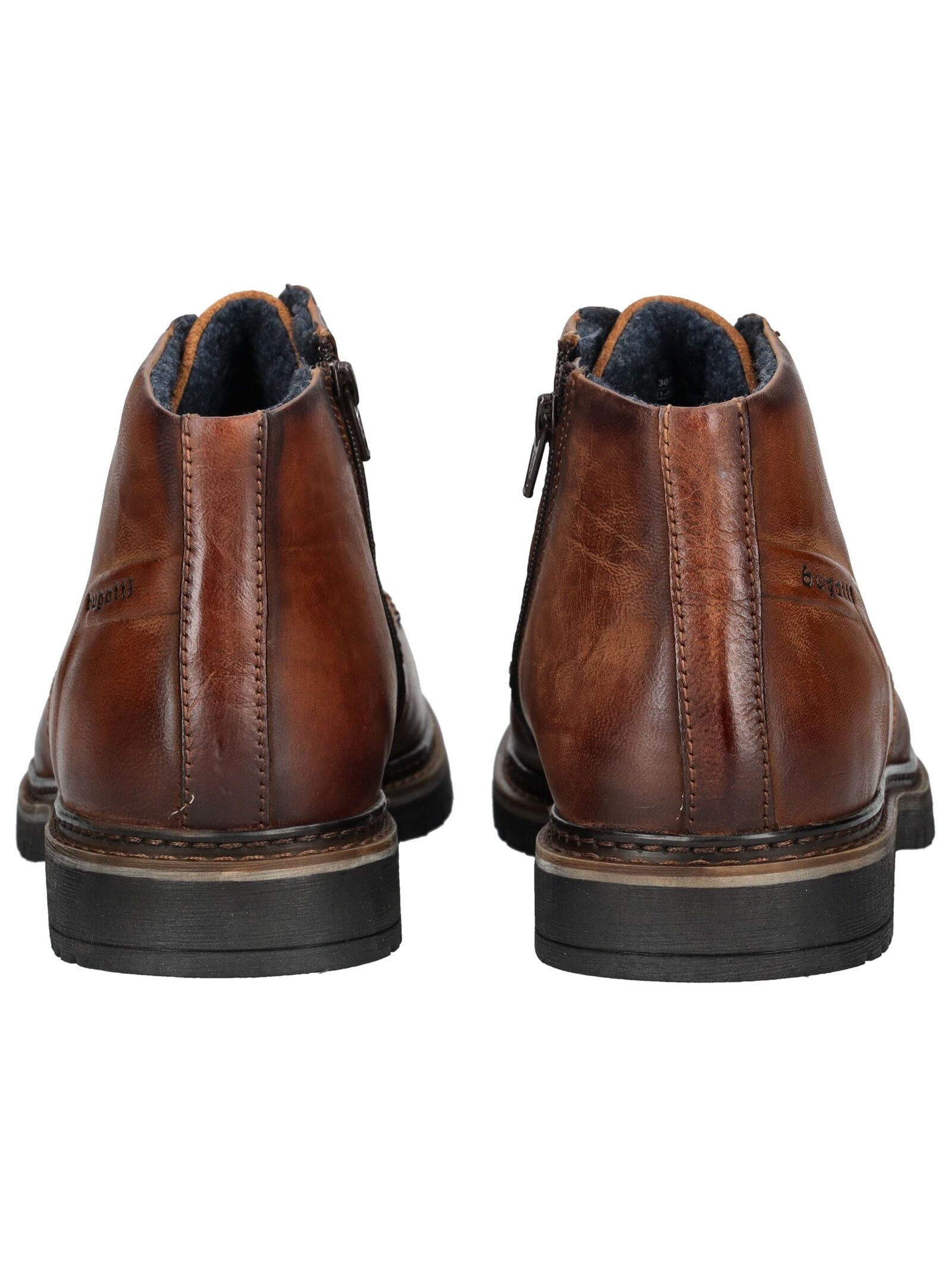 bugatti bugatti Stiefelette Leder Schnürstiefelette