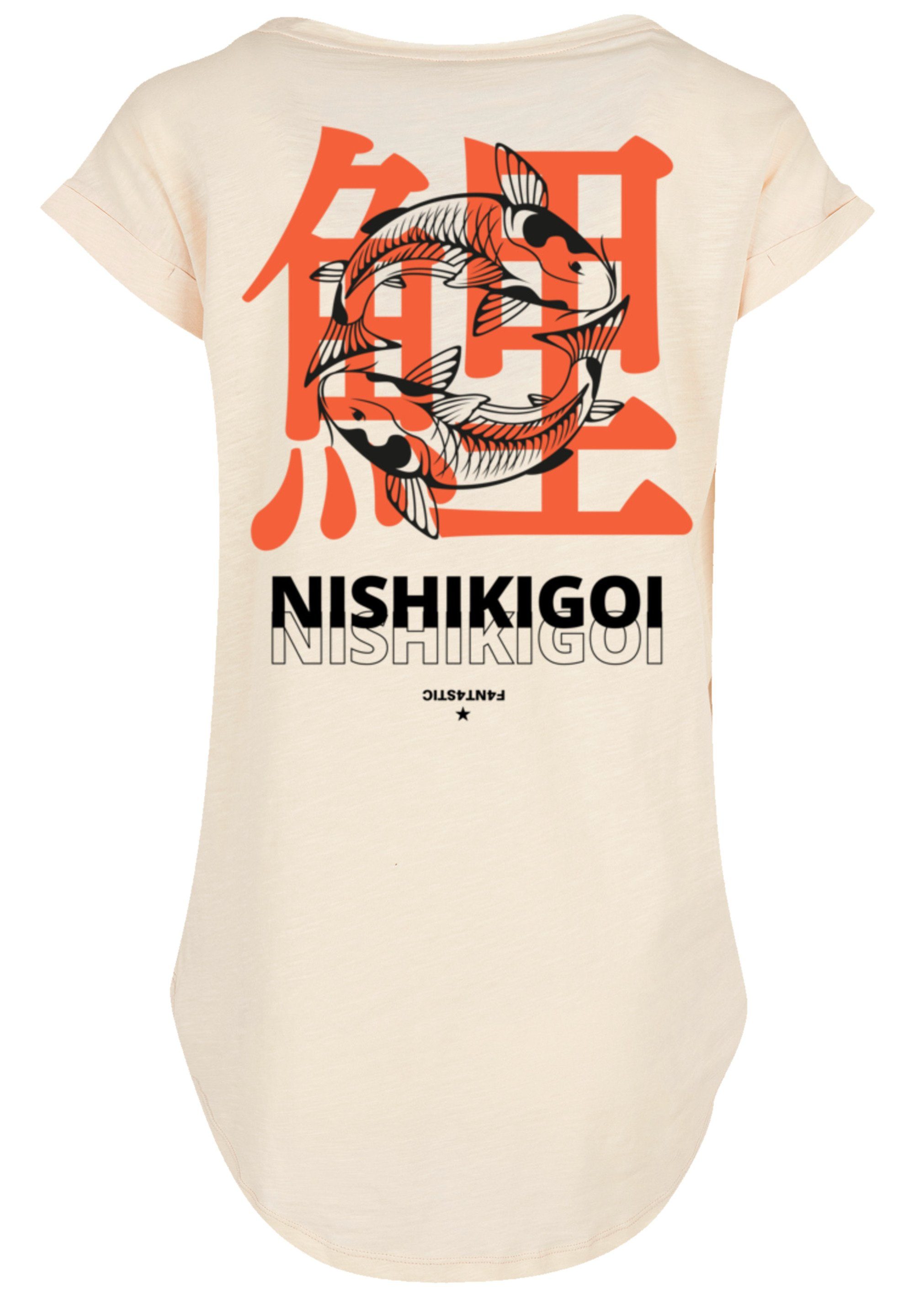hohem Nishikigoi Print, Koi mit Baumwollstoff Japan Tragekomfort F4NT4STIC Grafik Sehr weicher T-Shirt