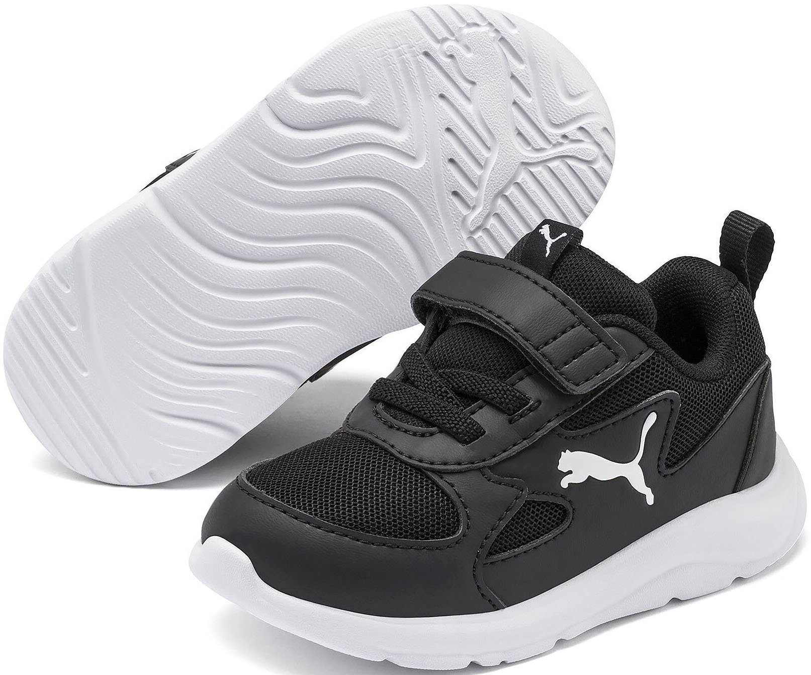 PUMA FUN RACER AC INF Sneaker mit Klettverschluss für Kleinkinder Puma Black-Puma White | Sneaker low