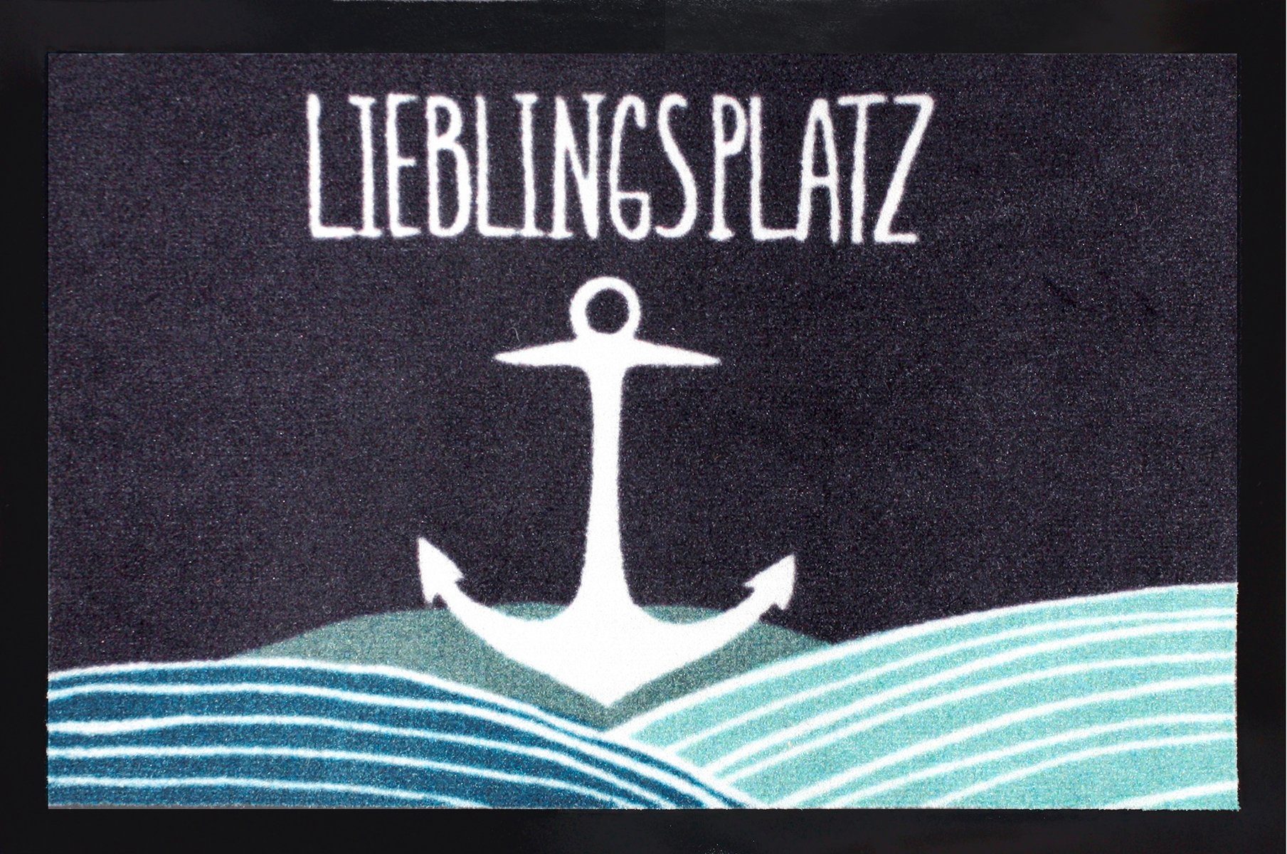 Close Up Fußmatte Lieblingsplatz Anker Fußmatte