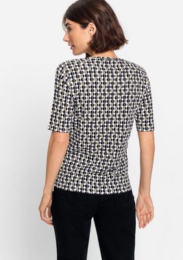 Olsen Rundhalsshirt mit Allover-Print