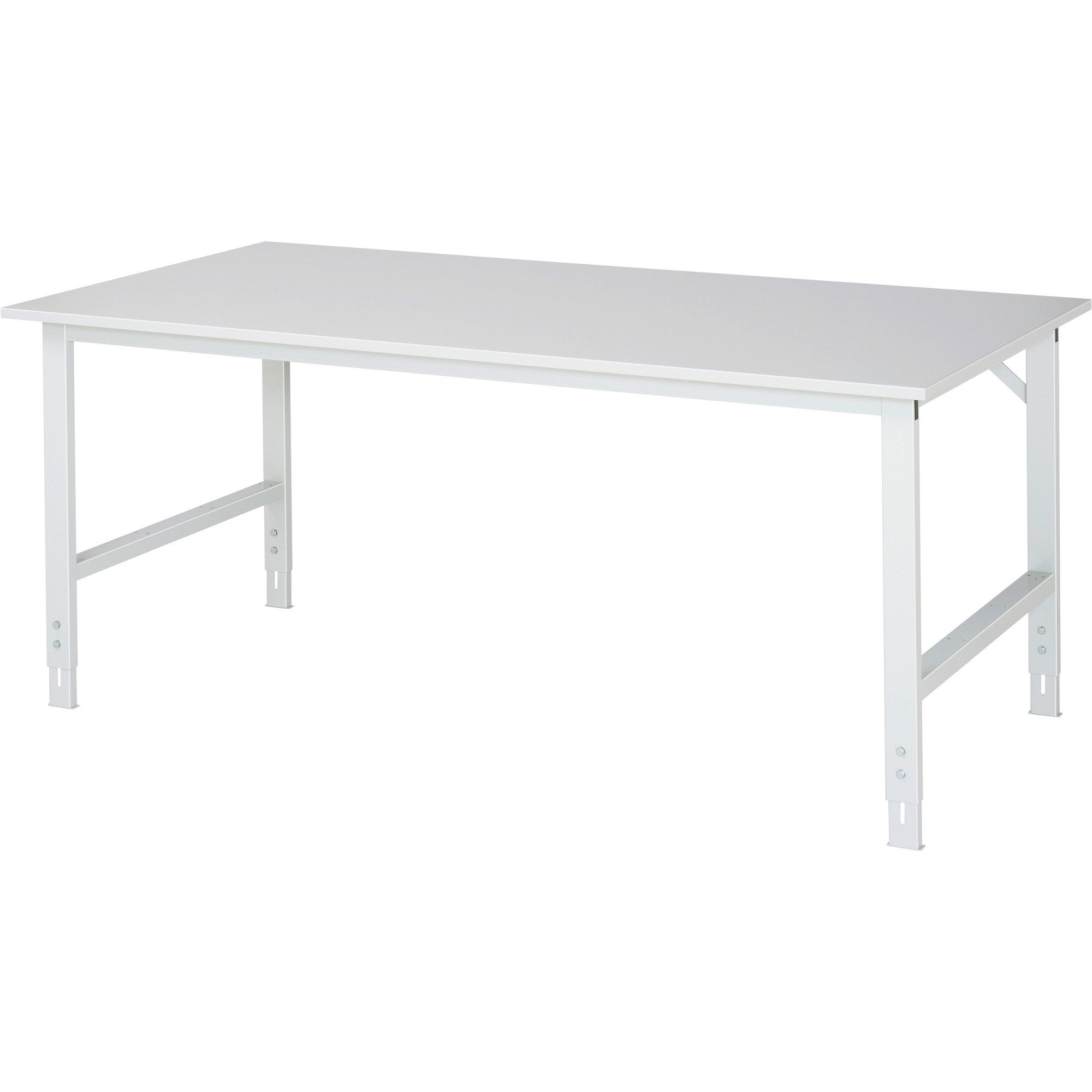 RAU Werkbank Arbeitstisch 2000x1000x760-1080 M-Platte 22mm lichtgrau