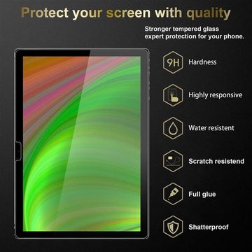 Cadorabo Schutzfolie Microsoft Surface PRO 6 2018 / PRO 2017 / PRO 3 / PRO 4, (1-St), Schutzglas Panzer Folie (Tempered) Display-Schutzfolie mit 3D Touch