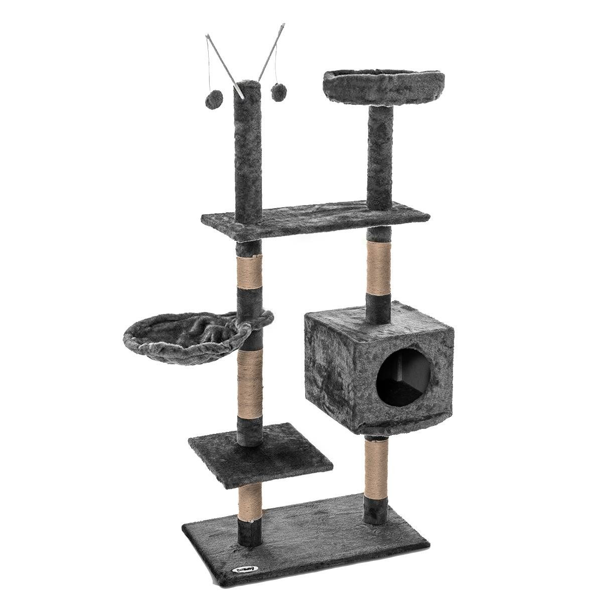 ESTEXO Kratzbaum Katzenkratzbaum Katzenbaum 150cm Spielbaum Kletterbaum für Katzen Gr