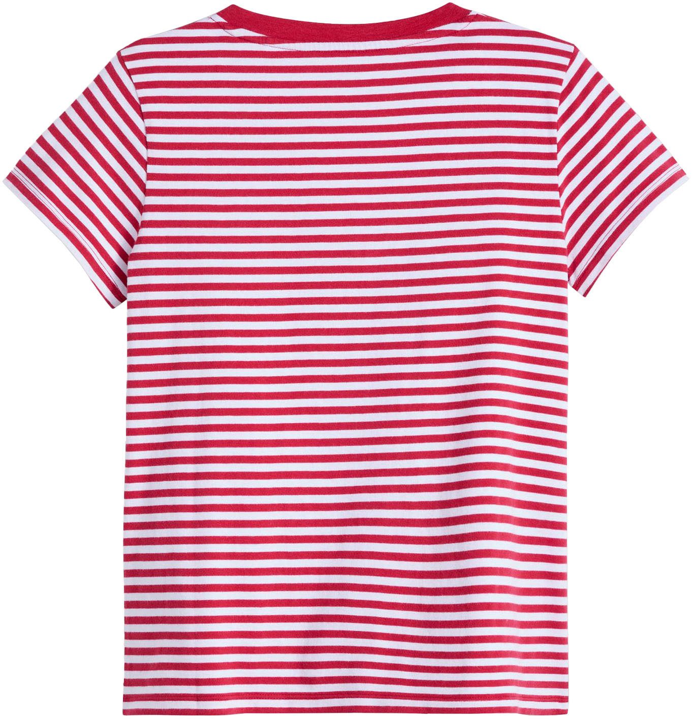 Levi's® V-Shirt PERFECT VNECK mit Mini-Batwing-Logostickerei günstig online kaufen