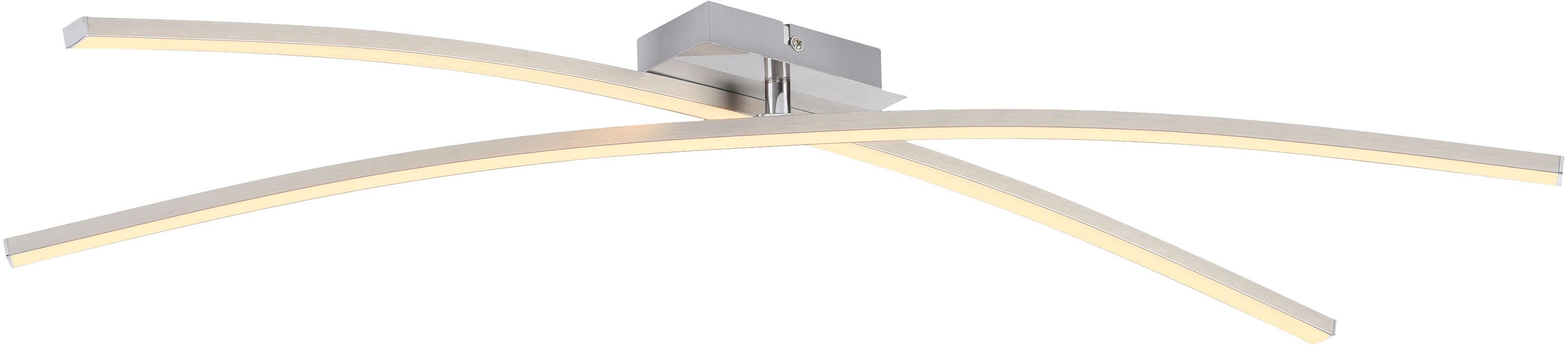 JUST LIGHT LED Deckenleuchte SIMON, LED fest integriert, Warmweiß, ein Profil drehbar