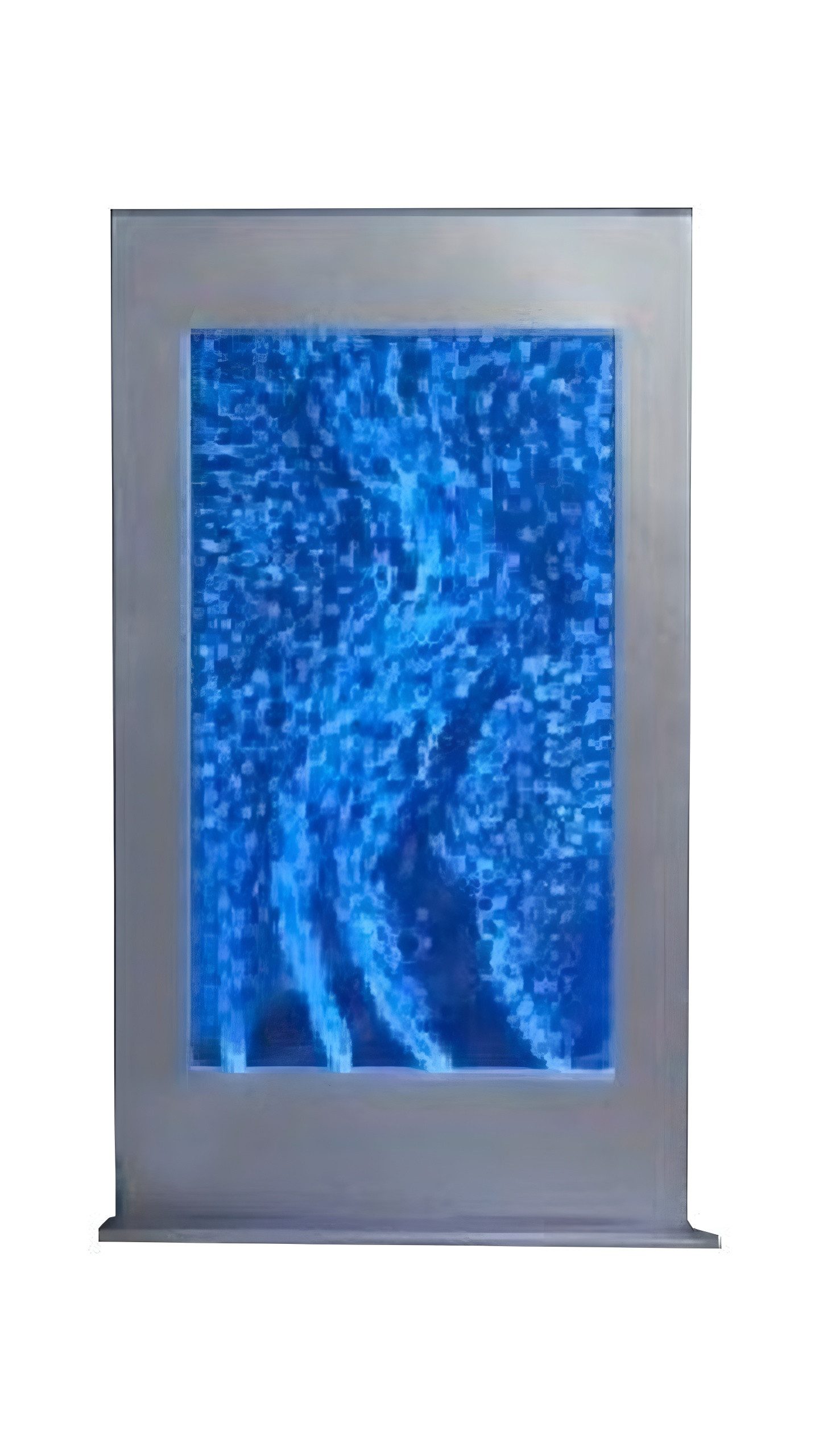 Xlmoebel Zimmerbrunnen Neu 40x70cm LED Wasserwand Wanddekoration mit Wasserblasen-Effekt, (Water Wall), Hergestellt in Europa