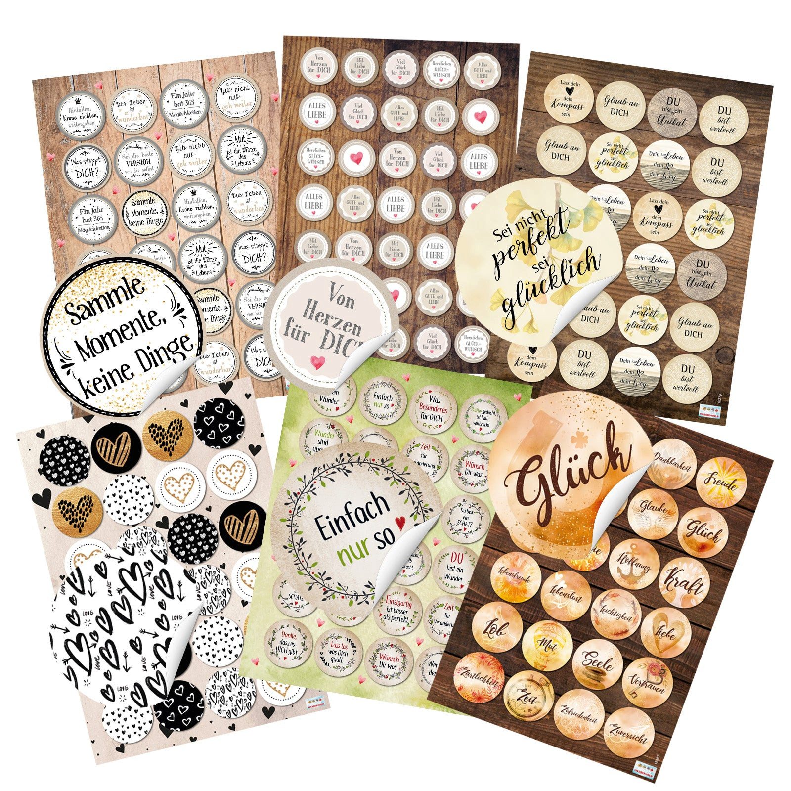 Logbuch-Verlag Dekofigur Großes Sticker Set mit günstig online kaufen