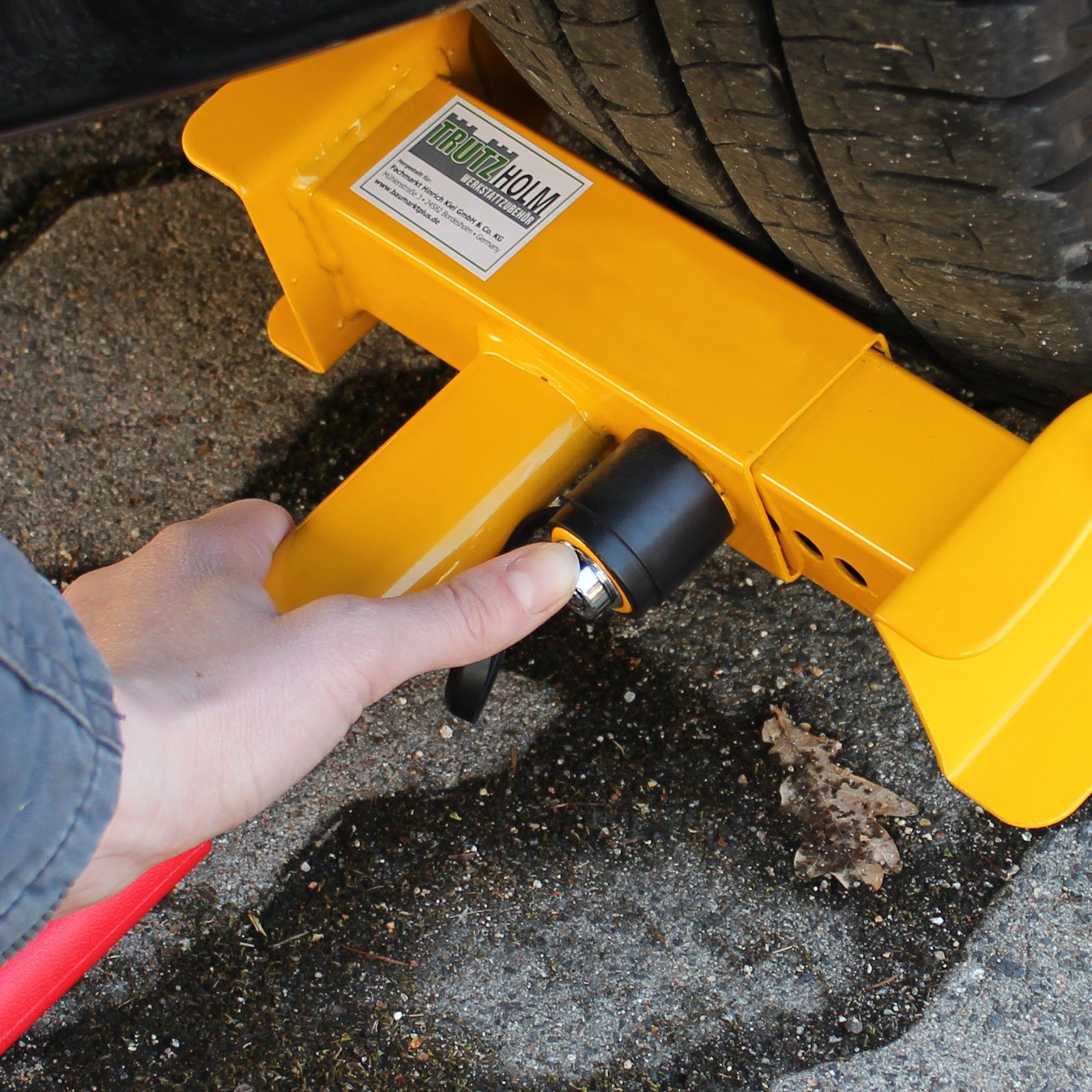 TRUTZHOLM Radkralle Parkkralle mit Sicherheitsschloss,Reifenkralle Diebstahlsicherung (Produkt)