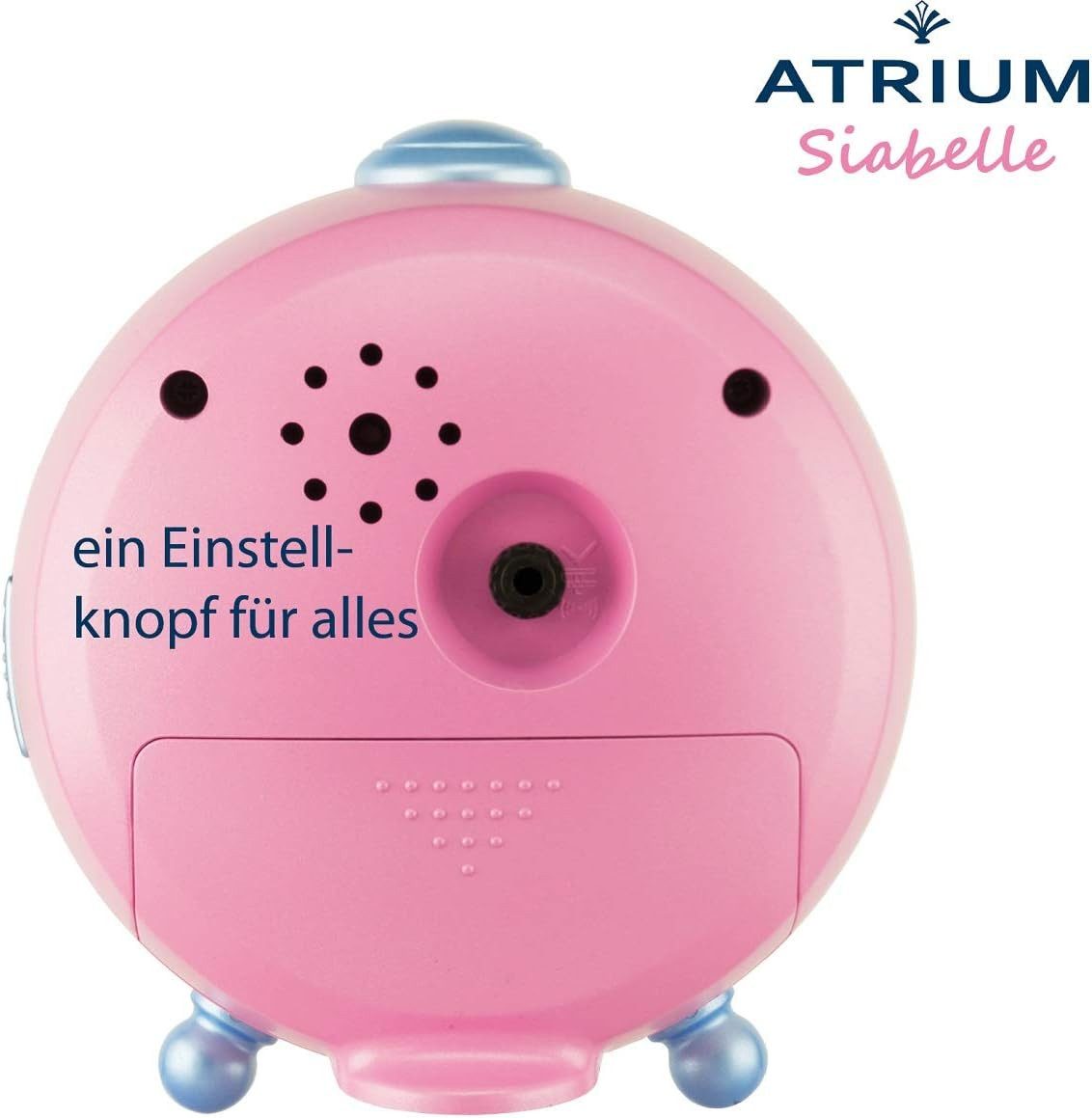 Atrium Kinderwecker A932-17 Siabelle Analog Quarz leise Licht Snooze Mädchen Pferd Rosa Geschenk Ø10,5cm – Bild 4 von 5