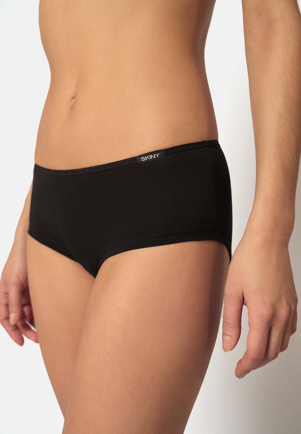 Skiny Slip Basic modische Pantys, Logo, im 4er SPARPACK