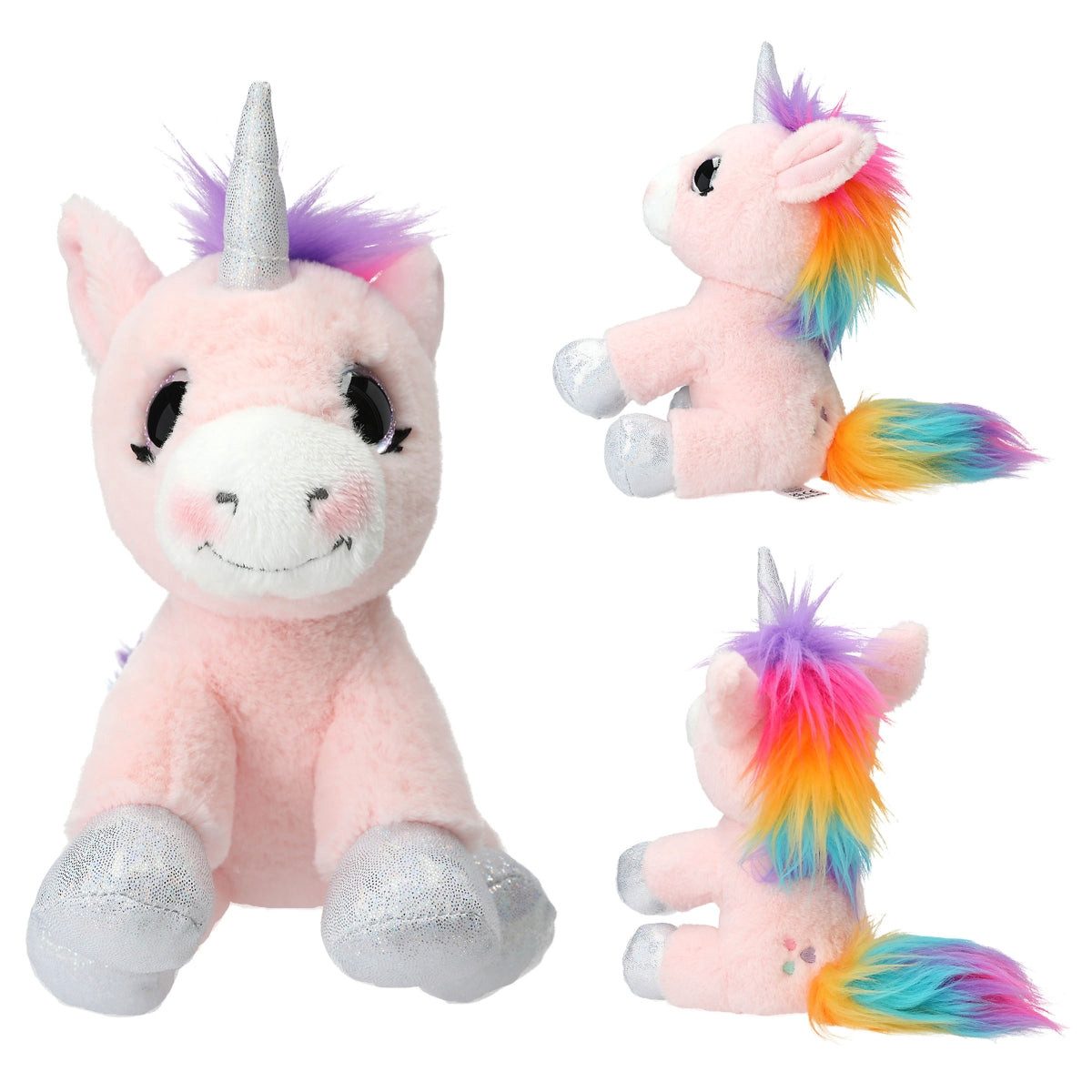 Depesche Marsupio Ylvi Farbwolke Unicorno E Arcobaleno - Bordura Rosa Con Tracolla Sicura, Portachiavi E Tasca Trasparente Per Bambine - 2