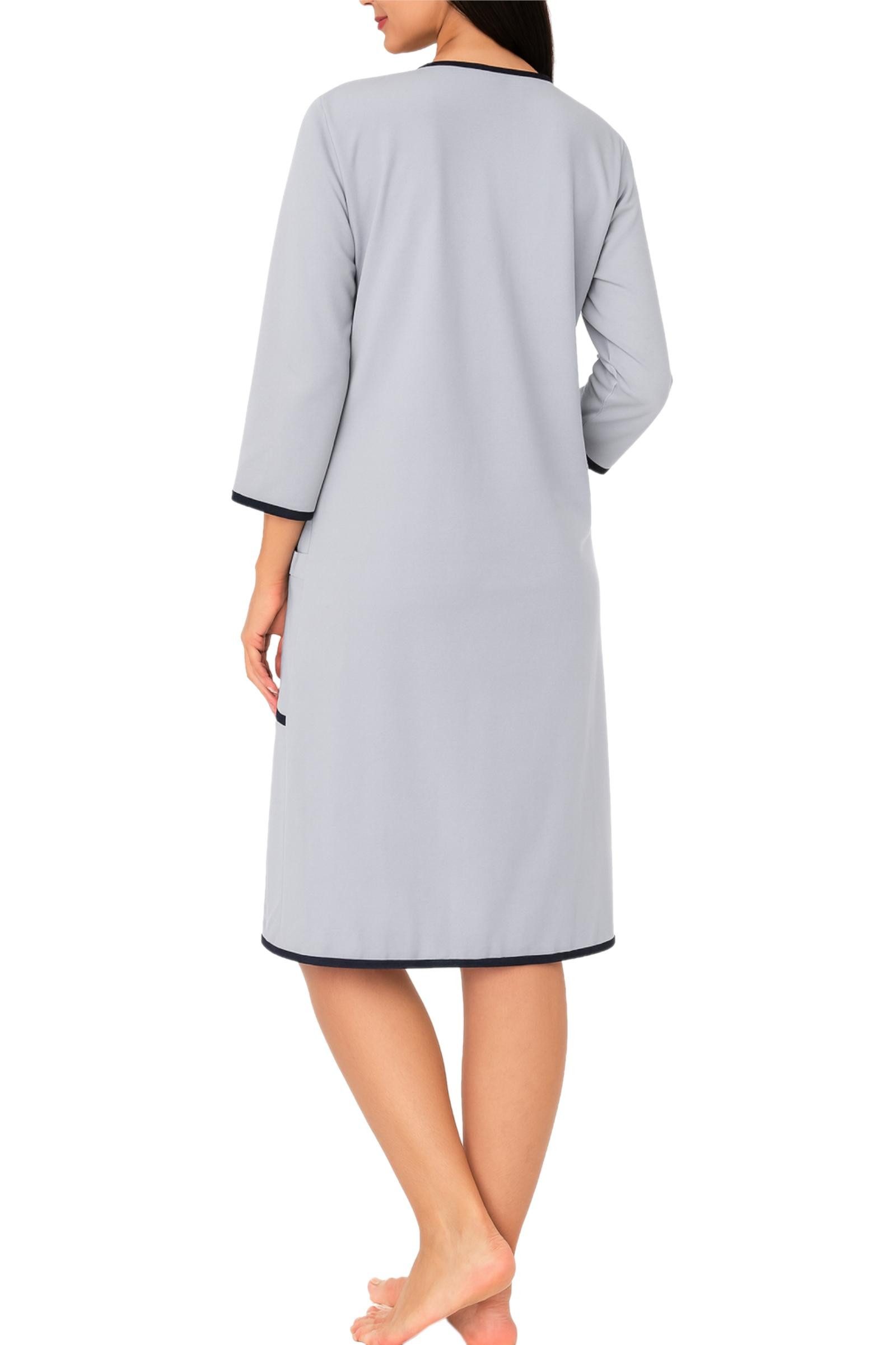 Aquarti Damenbademantel Damen Bademantel Morgenmantel Reißverschluss Hausma günstig online kaufen