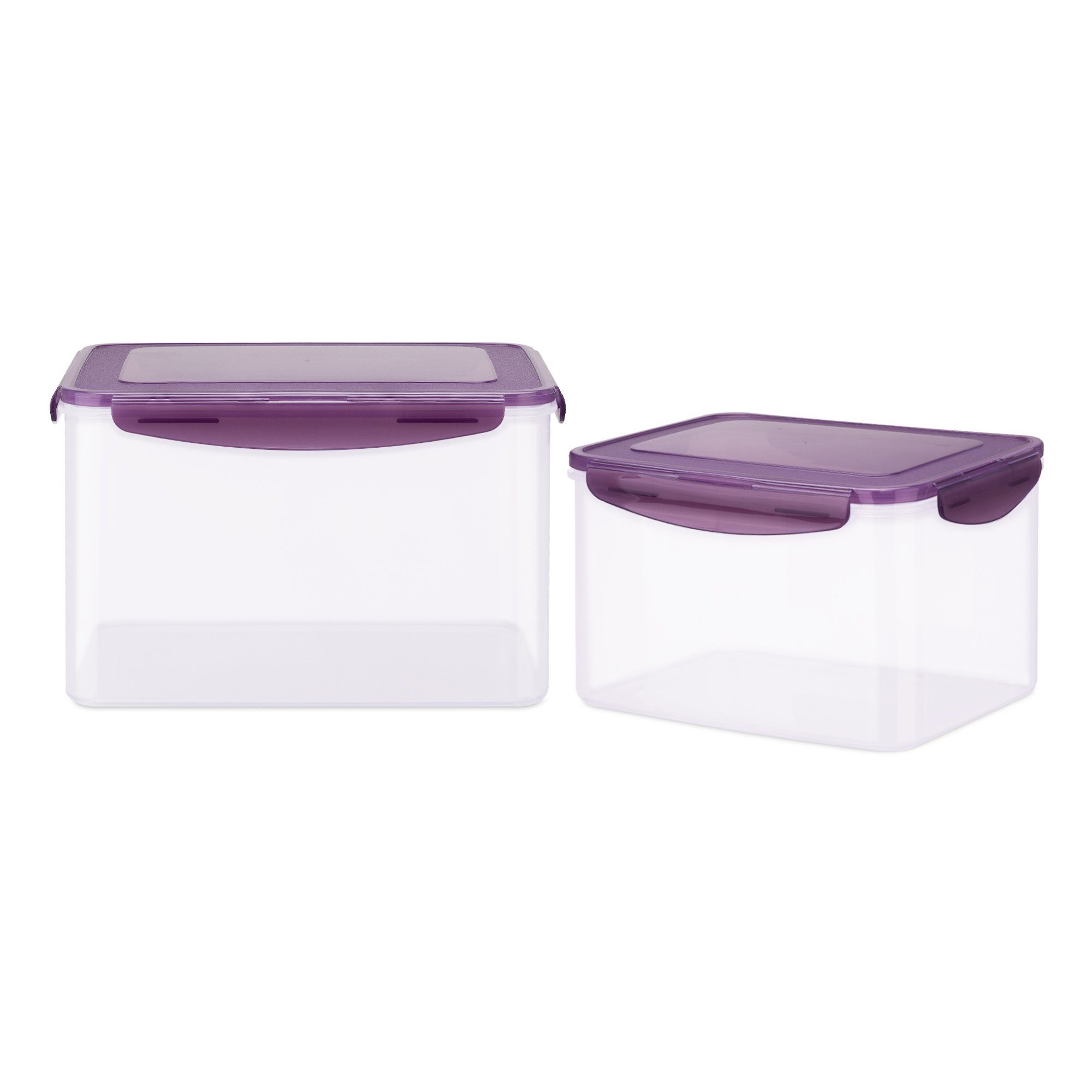 aus Kunststoff, Polypropylen, 4,8l (2-tlg) Vorratsdose Navaris Set: 9l Lunchbox Deckel - mit & Frischhaltebox