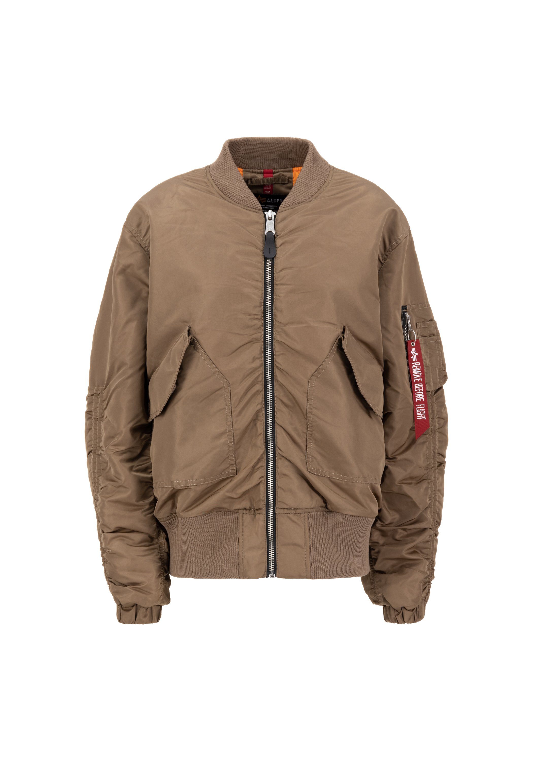 Alpha Industries Alpha Women Bomberjacke Bomber - Jackets Industries taupe & Flight