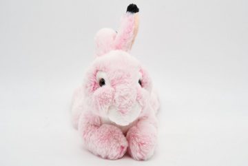 Uni-Toys Kuscheltier Kaninchen - rosa/gelb - superweich - 24 cm - Plüsch-Hase - Plüschtier