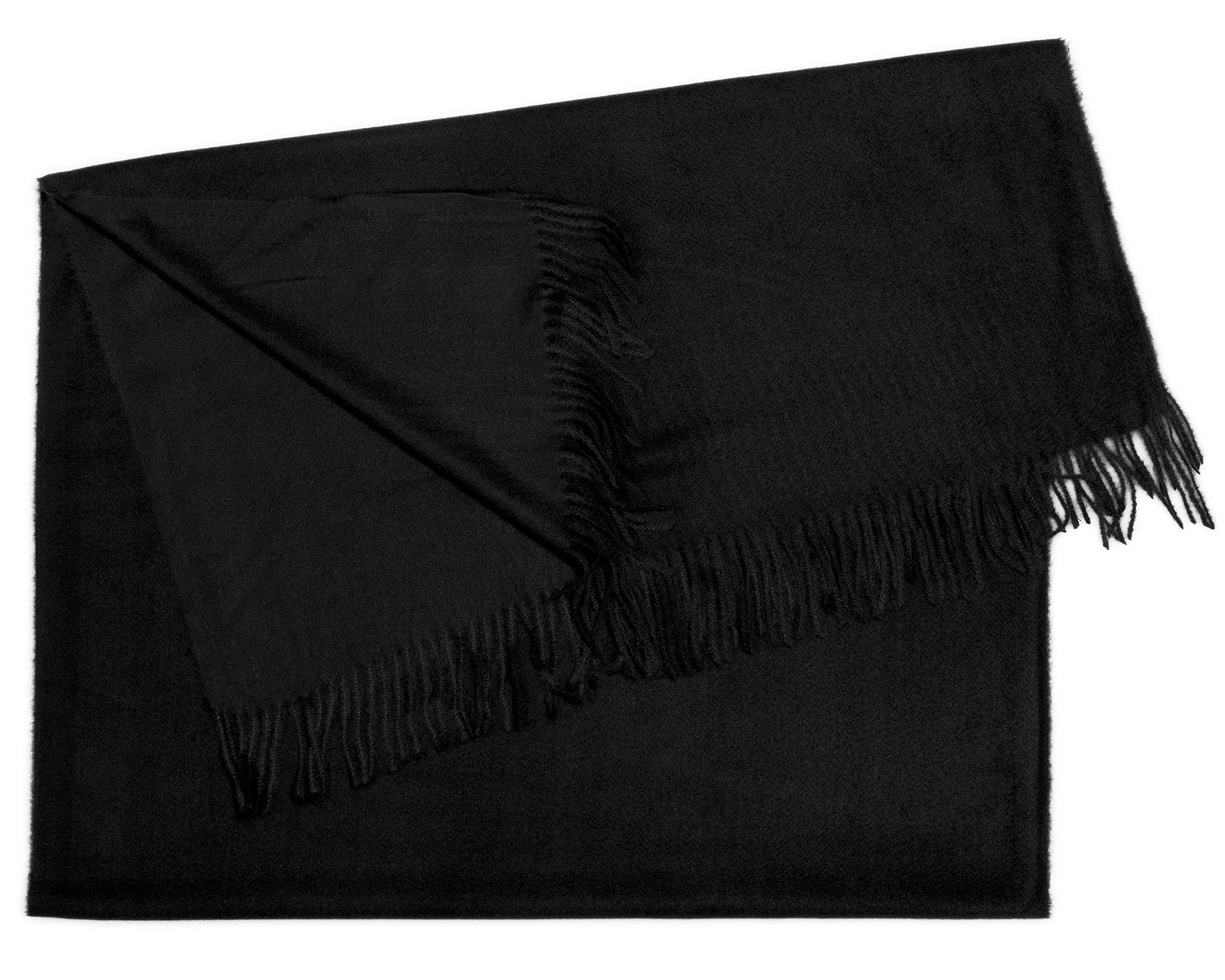 Caspar Modeschal warmer Schal XL schwarz Unisex einfarbig weicher SC506