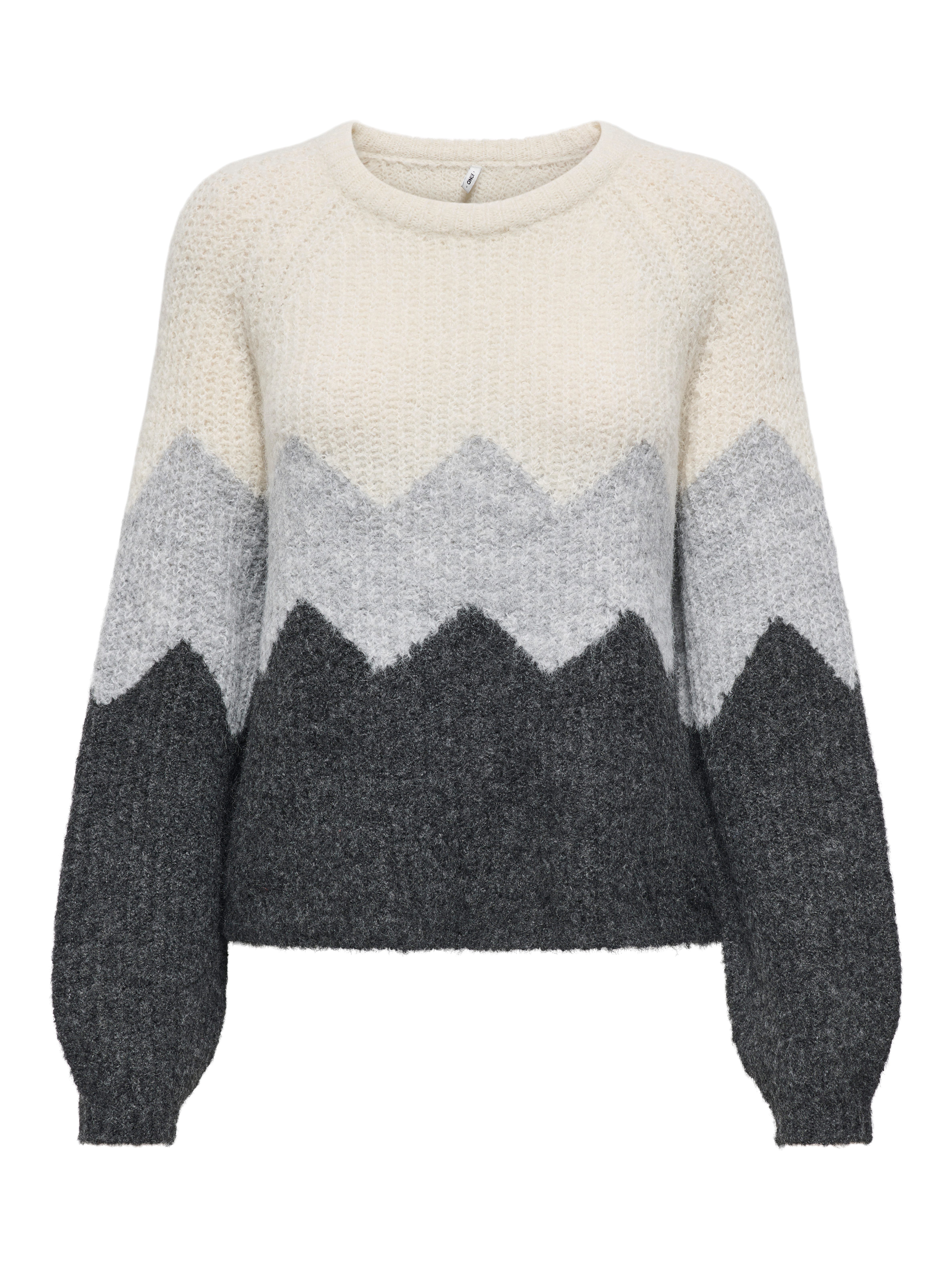 ONLY Strickpullover ONLMAE LIFE LS ZIGZAG O-NECK KNT günstig online kaufen