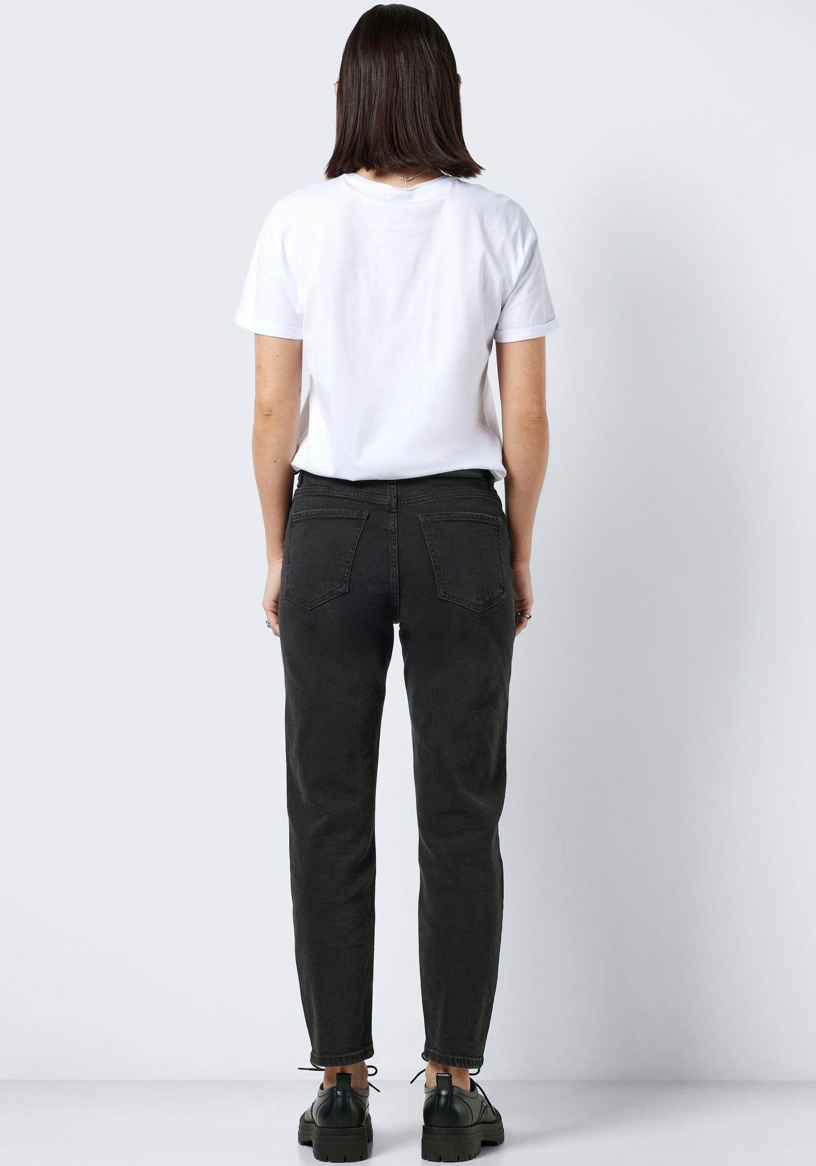 Noisy may Straight-Jeans NMMONI HW STRAIGHT ANK BLACK JEANS NOOS mit offene günstig online kaufen