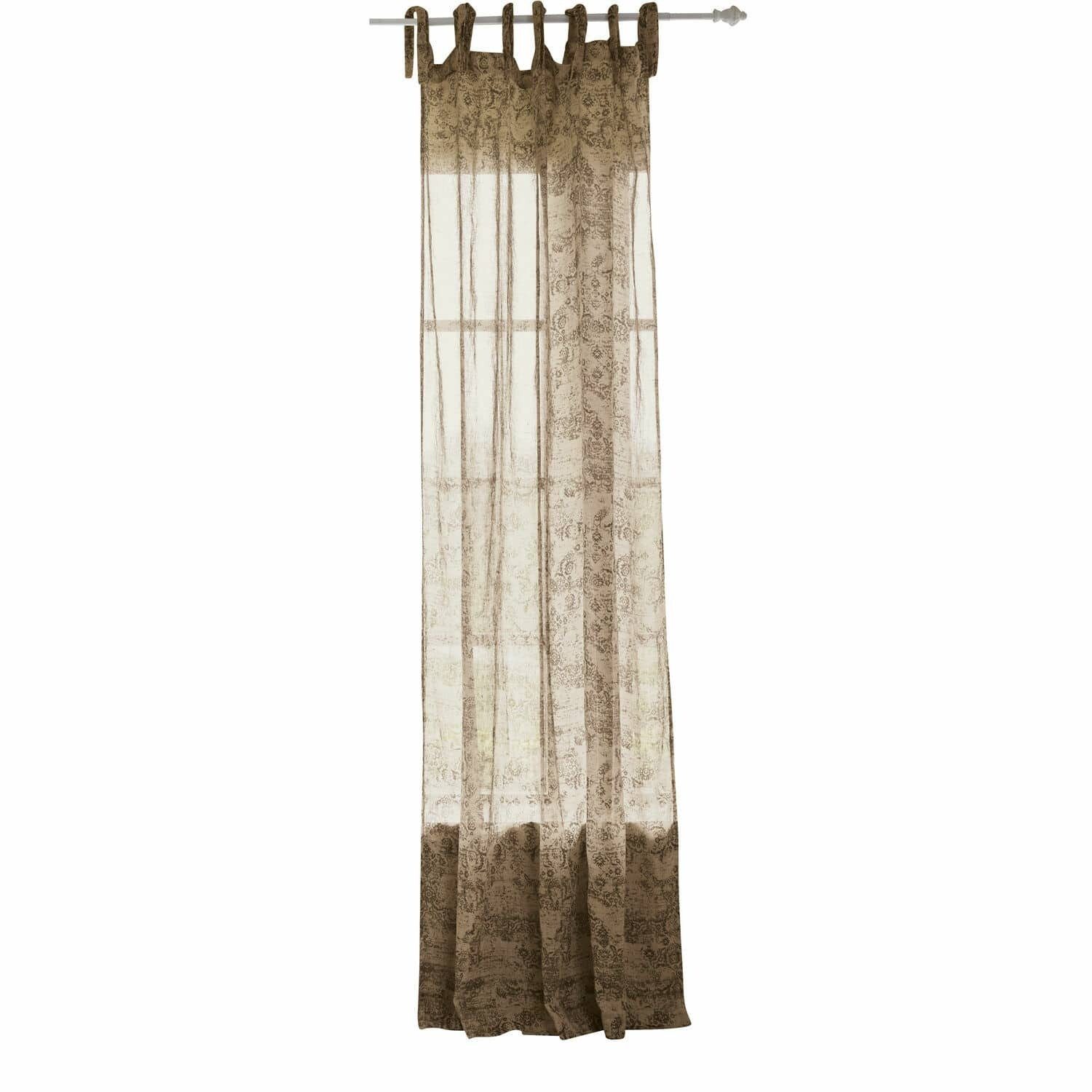 Mirabeau Vorhang Gardine Mirette beige/grau günstig online kaufen