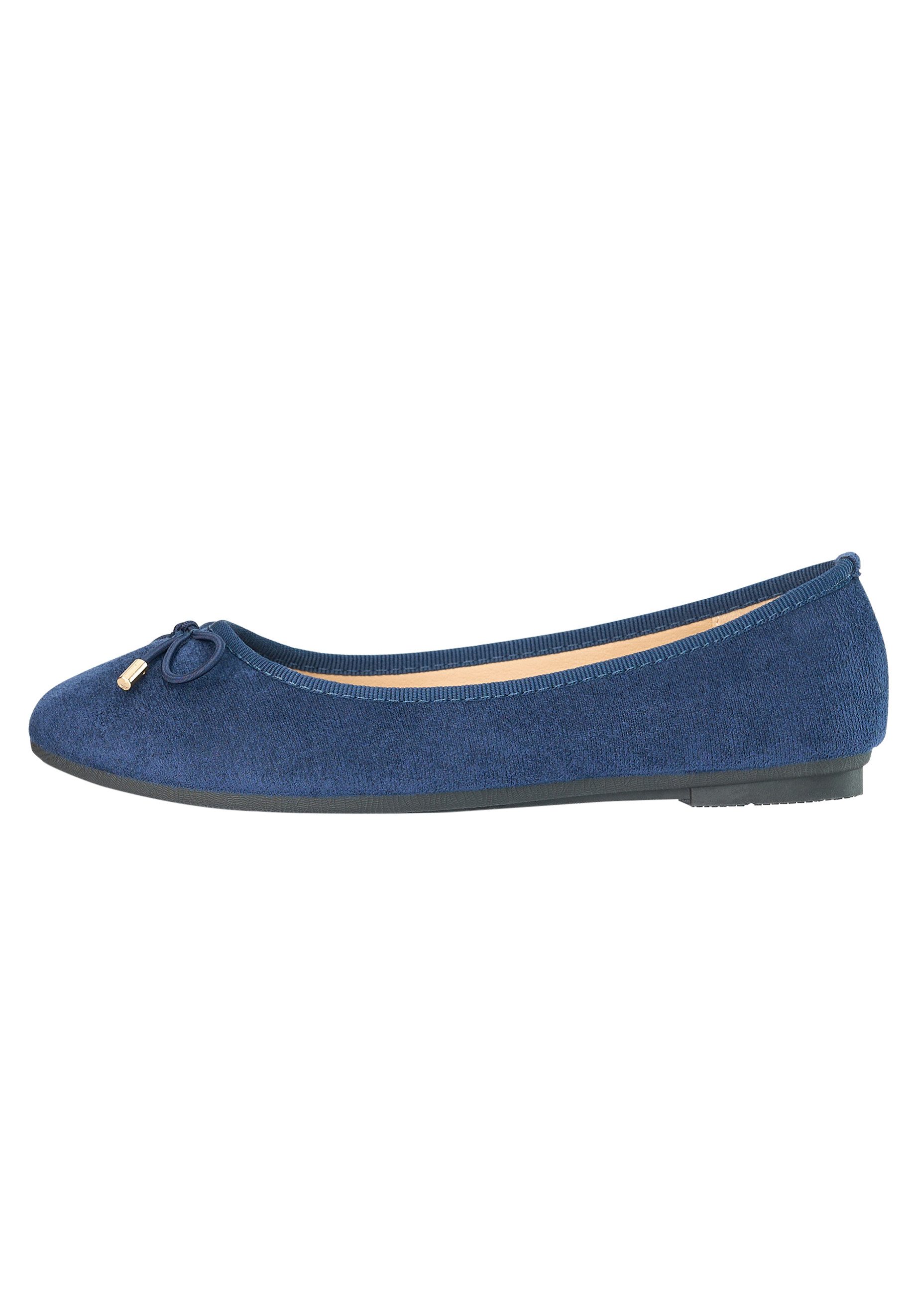 Day Vine Damen Ballerinas mit Schleife – flache Schlupfschuhe mit runder Spitze Ballerina – Bild 3 von 5