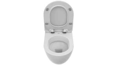Furni24 Tiefspül-WC Free Hänge WC ohne Hygienedusche, weiß