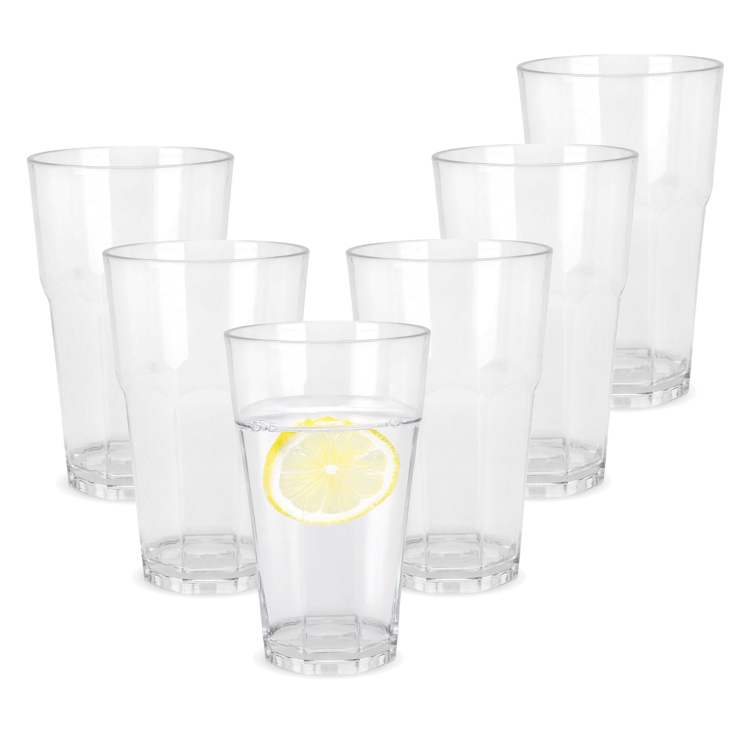 Gläser-Set Mehrweg Kunstsoff Camping Glas