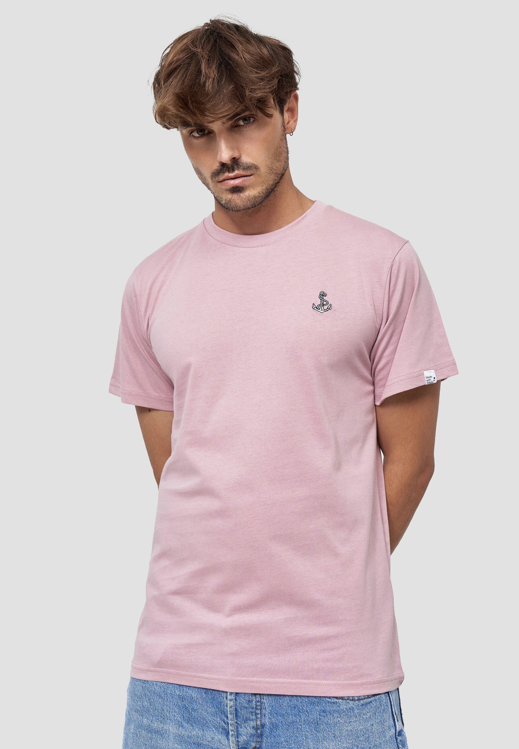 MIKON T-Shirt Anker GOTS zertifizierte Bio-Baumwolle Pink