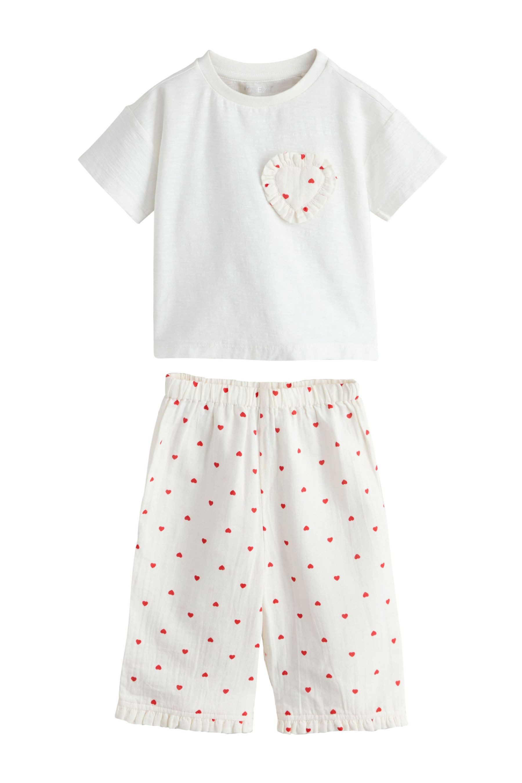 Next Pyjama Schlafanzug mit weitem Bein, Valentine (2 tlg)