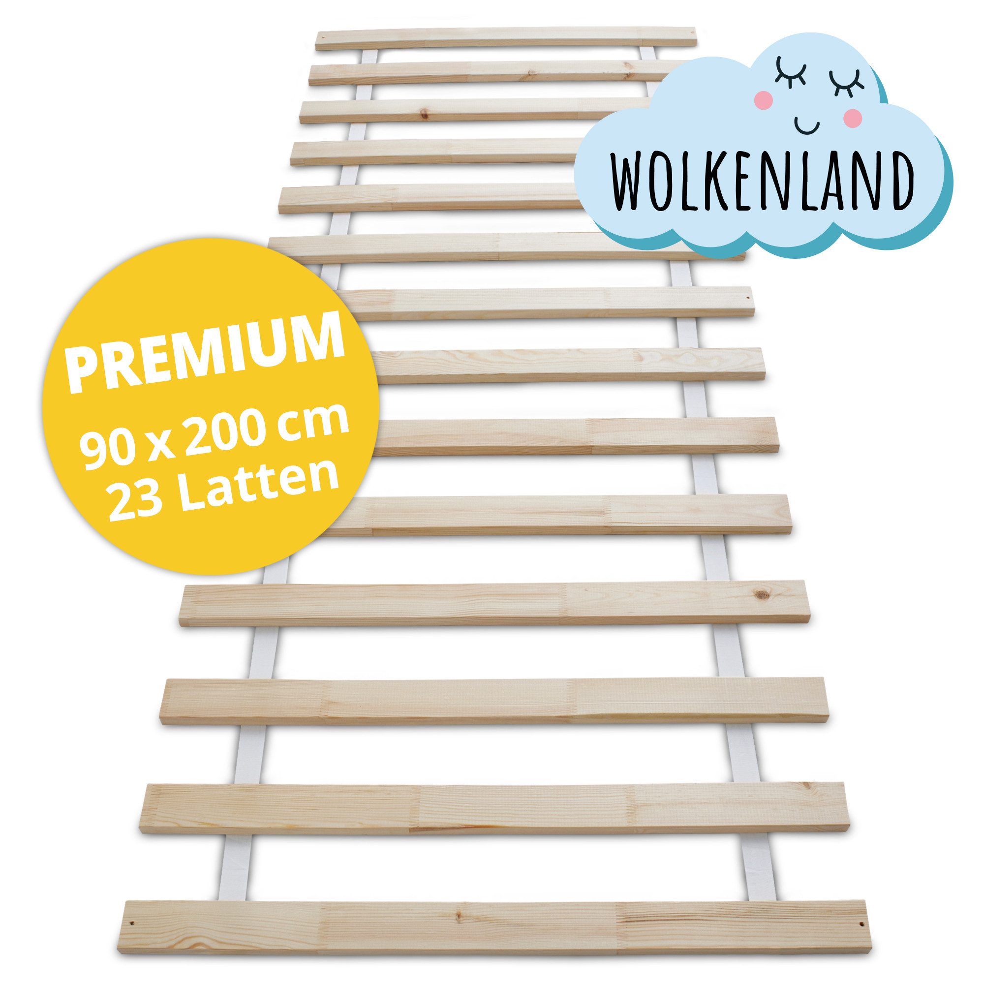 Lattenrost PREMIUM Rollrost 14 oder 23 Latten, Wolkenland, 400kg Tragkraft, günstig online kaufen