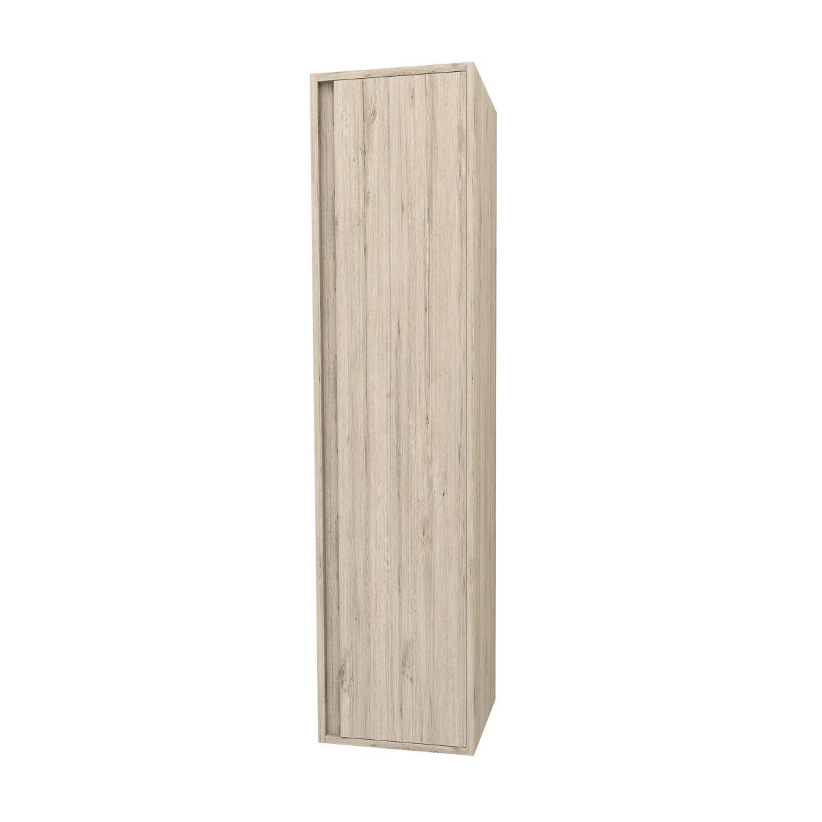 Belvit Hochschrank ARONA Badmöbel MDF Softclose helles Holz hängend 135 cm und 160 cm