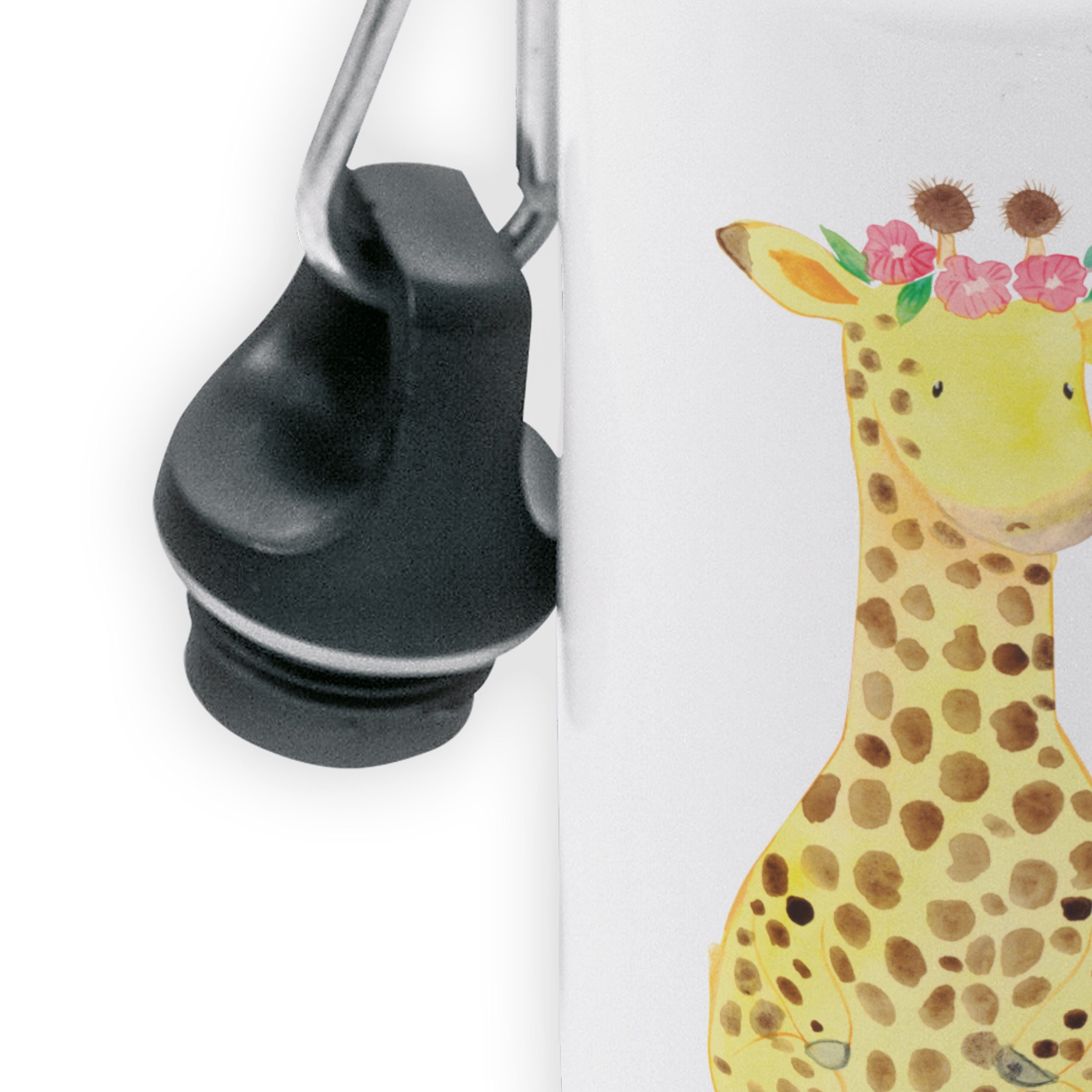 Geschenk, Weiß Abenteurer, Kids, & Giraffe Panda Trinkflasche - Mrs. Afrika, Selb Blumenkranz Mr. -